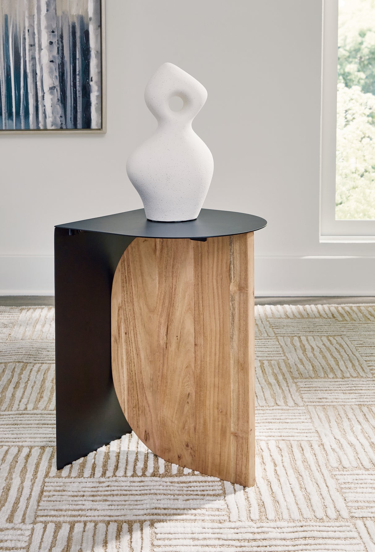 Furniture City Biloxi - Ashley Furniture - Ladgate Accent Table - Accent Table / Black/Natural - A4000628