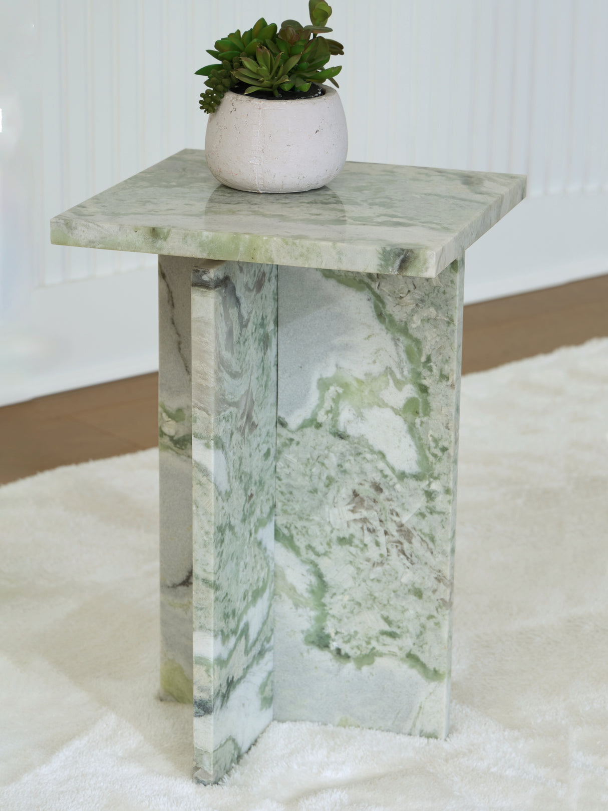 Furniture City Biloxi - Ashley Furniture - Deaconwell Accent Table - Accent Table / White/Green - A4000648