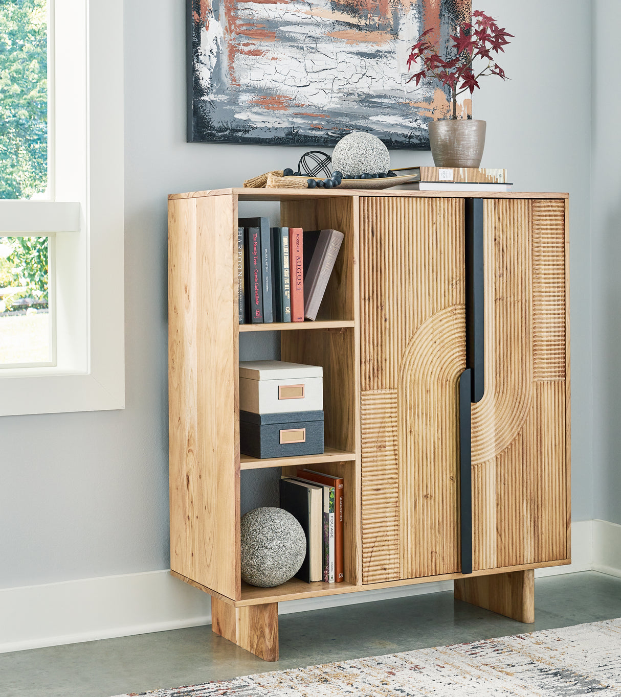 Furniture City Biloxi - Ashley Furniture - Kierwell Accent Cabinet - Accent Cabinet / Natural - A4000653