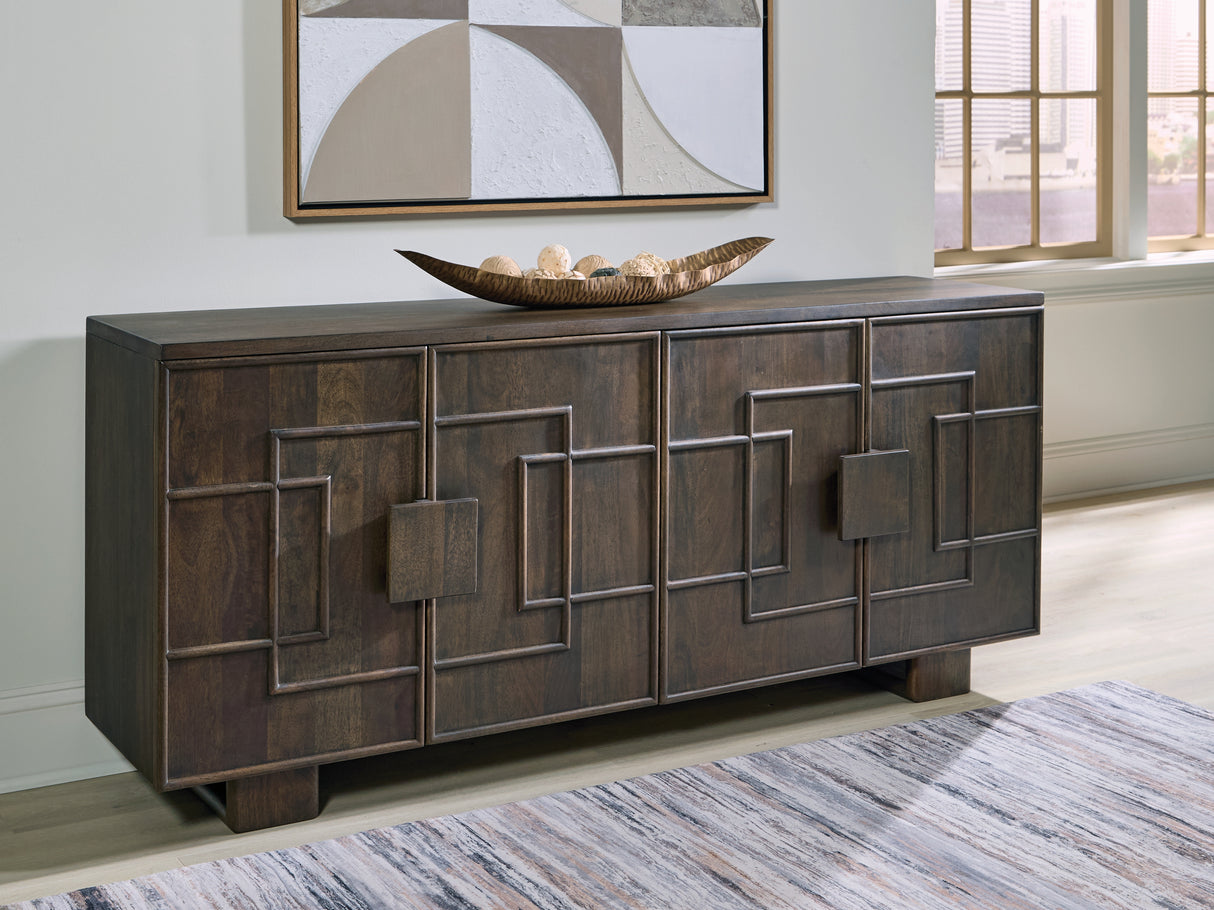 Furniture City Biloxi - Ashley Furniture - Cato Accent Cabinet - Accent Cabinet / Dark Brown - A4000682
