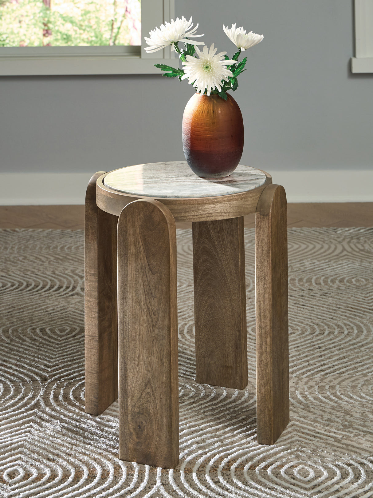 Furniture City Biloxi - Ashley Furniture - Gavrilley Accent Table - Accent Table / Gray/White/Brown - A4000722