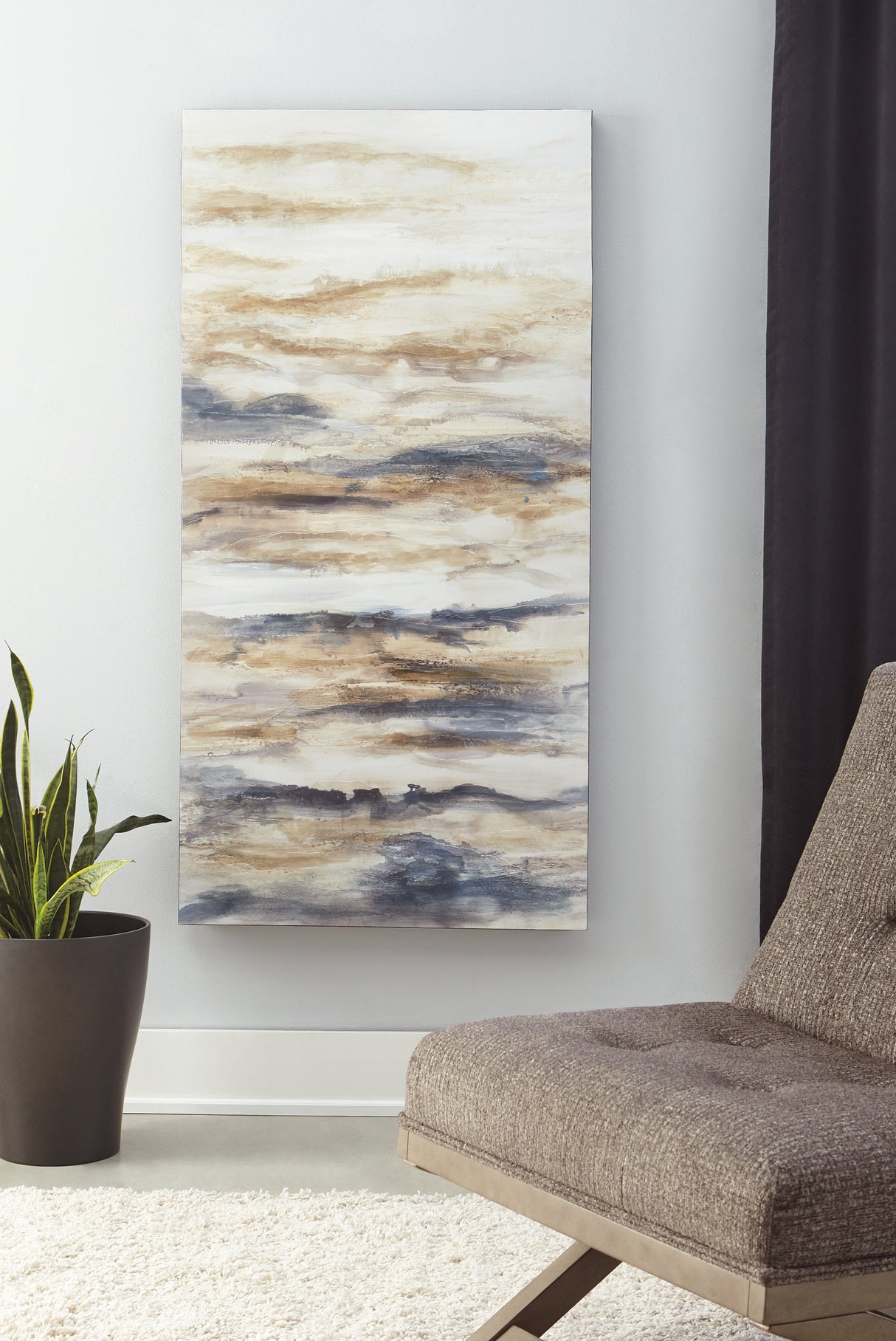 Furniture City Biloxi - Ashley Furniture - Joely Wall Decor - Wall Art / Blue/Tan - A8000277