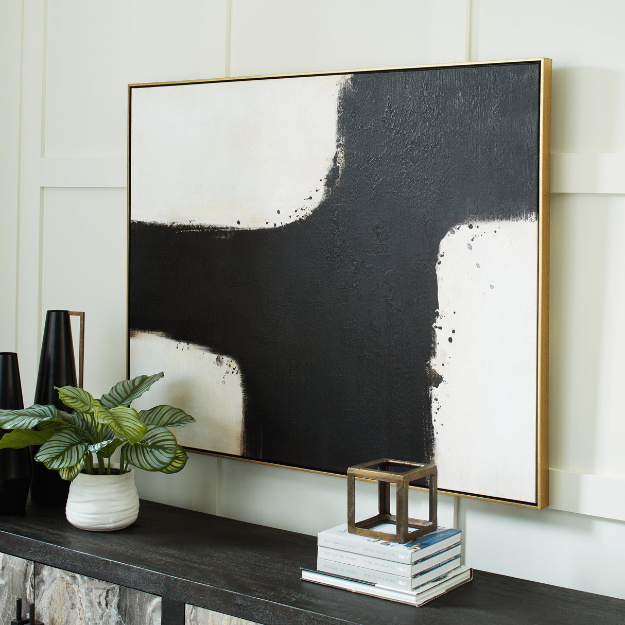 Furniture City Biloxi - Ashley Furniture - Reighlea Wall Decor - Wall Art / Black/White - A8000352