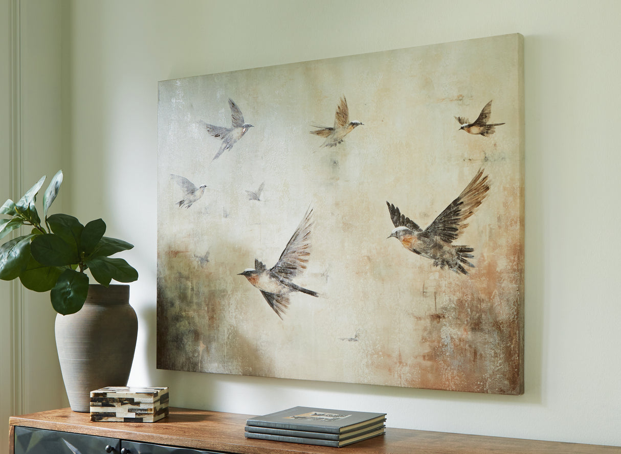 Furniture City Biloxi - Ashley Furniture - Collmund Wall Decor - Wall Art / Gray/Brown - A8000413