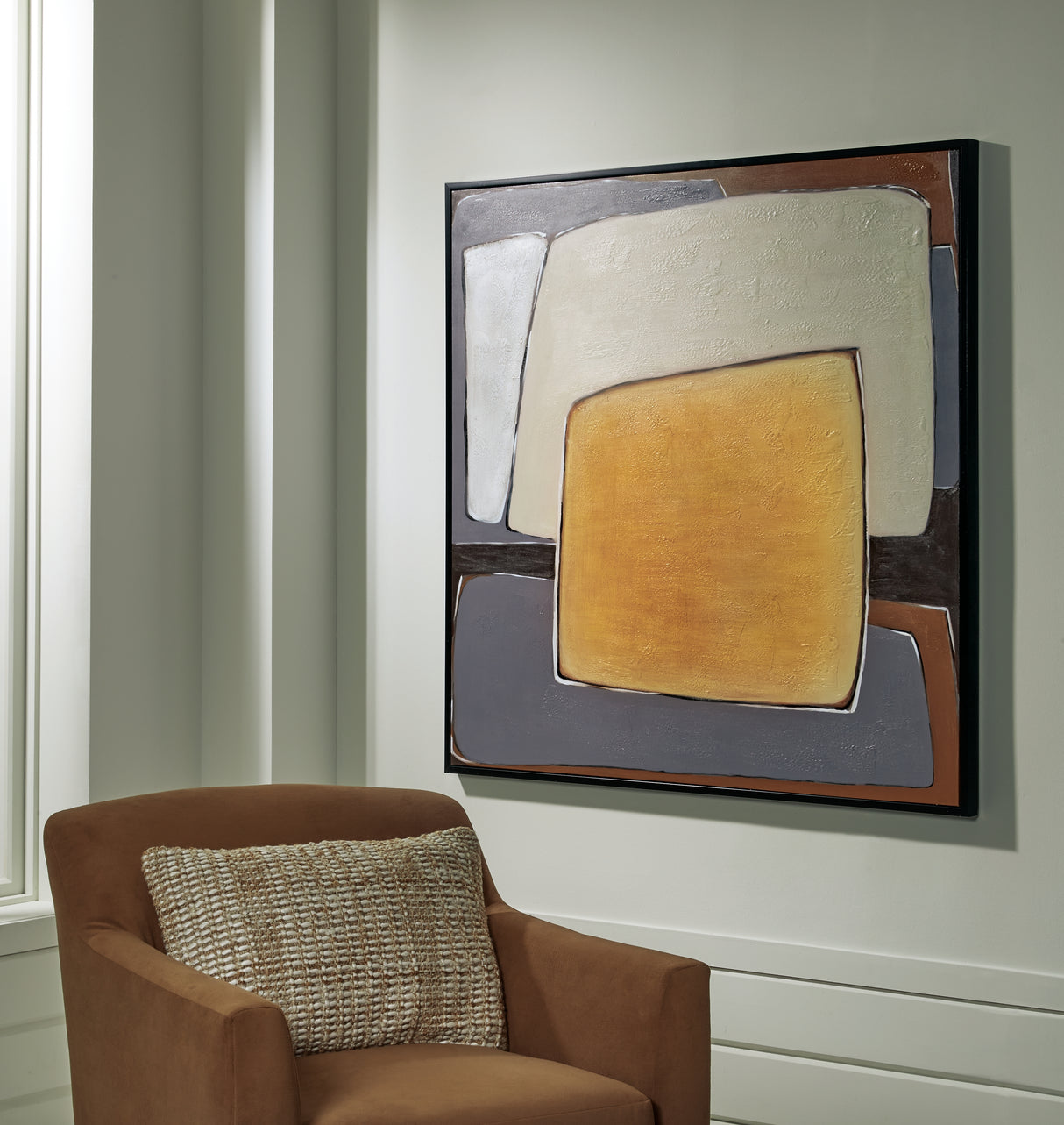 Furniture City Biloxi - Ashley Furniture - Actman Wall Decor - Wall Art / Cream/Brown/Gray - A8000428