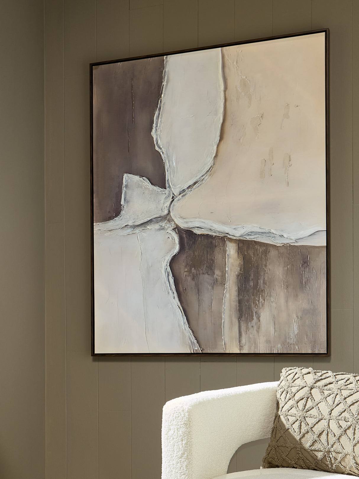 Furniture City Biloxi - Ashley Furniture - Junward Wall Decor - Wall Art / Brown/Tan/White - A8000461