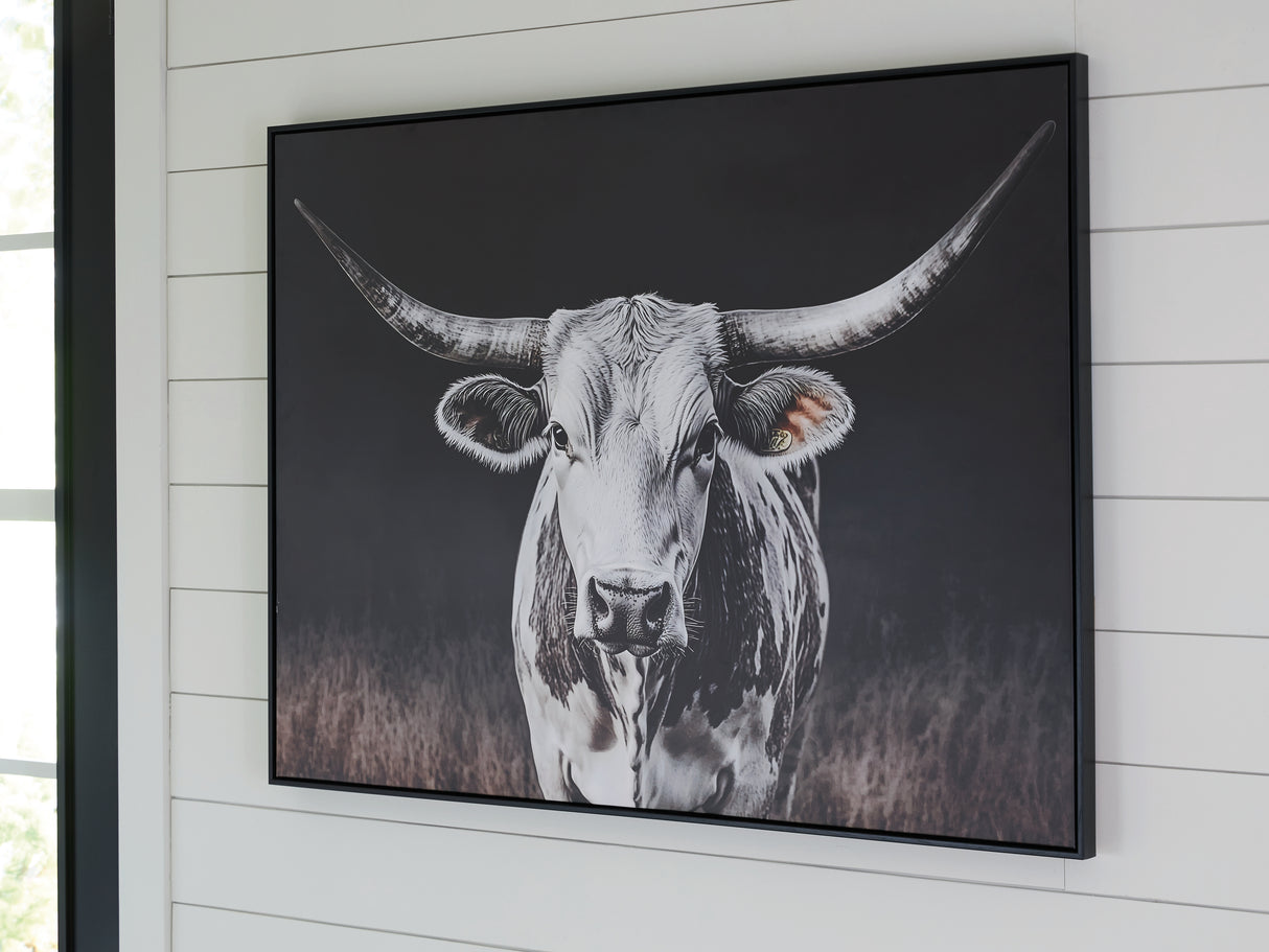 Furniture City Biloxi - Ashley Furniture - Harlandale Wall Decor - Wall Art / Black/White/Brown - A8000467