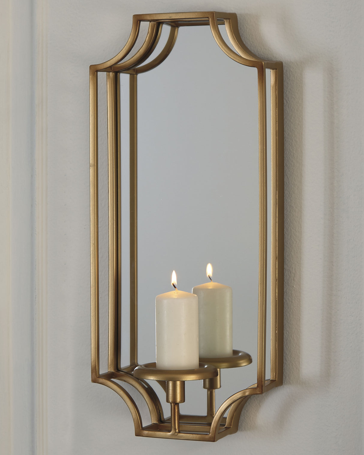 Furniture City Biloxi - Ashley Furniture - Dumi Wall Decor - Wall Sconce / Gold Finish - A8010153
