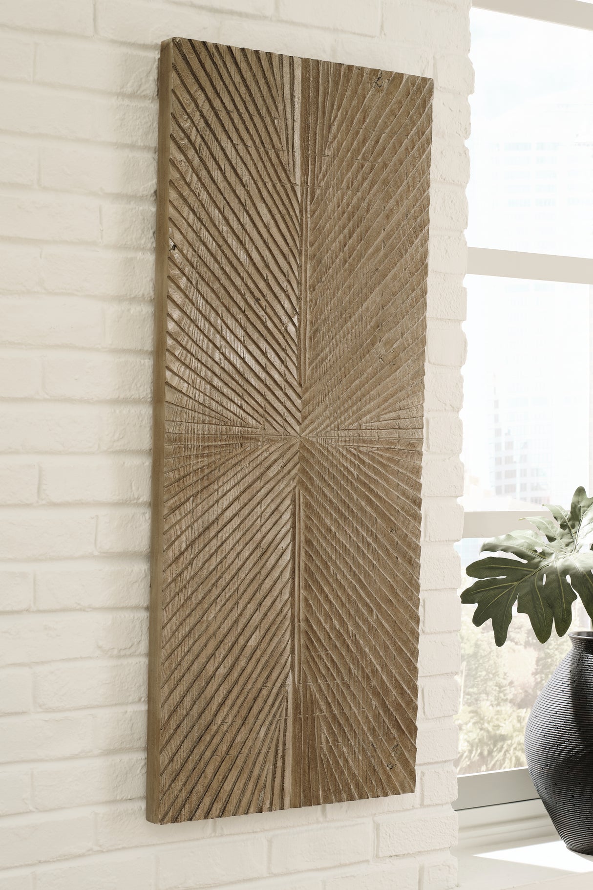 Furniture City Biloxi - Ashley Furniture - Lenora Wall Decor - Wall Decor / Distressed Brown - A8010280