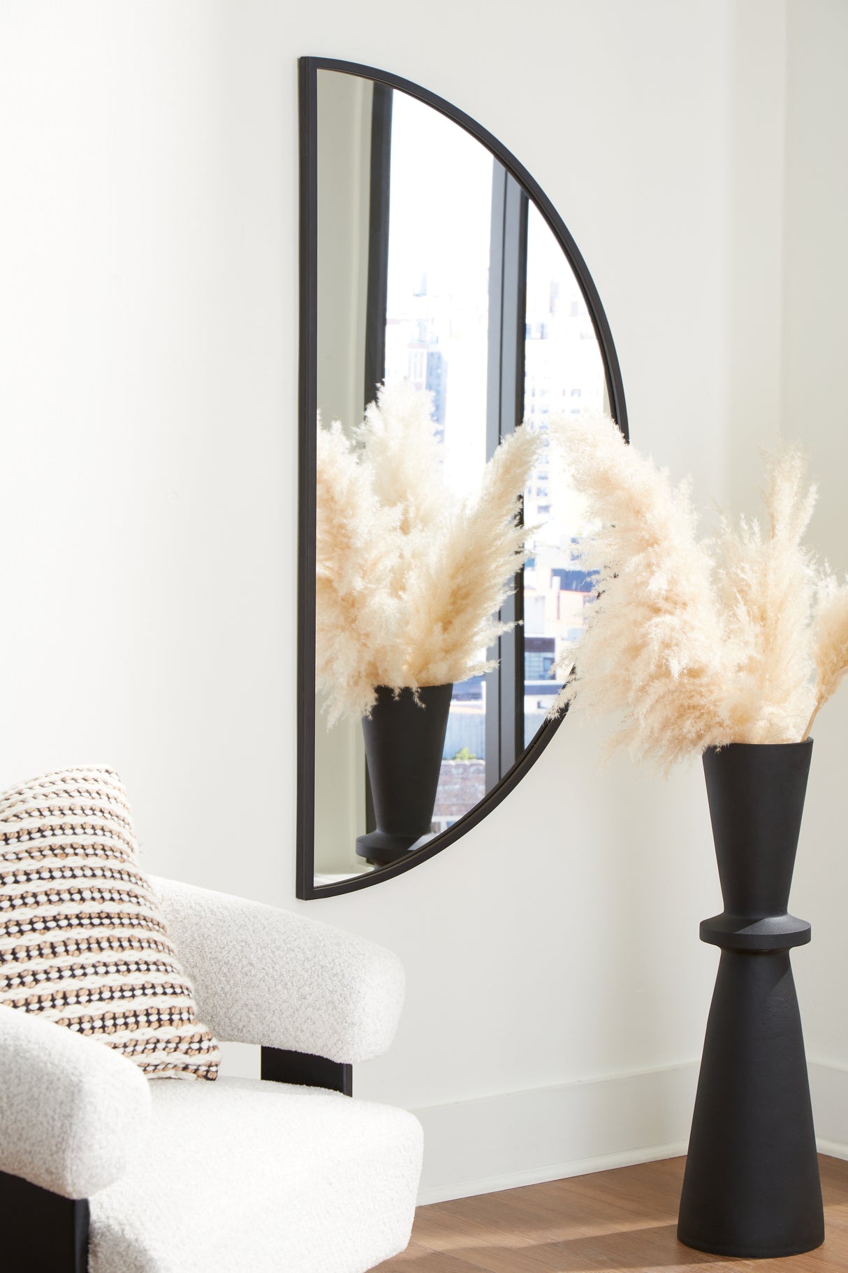 Furniture City Biloxi - Ashley Furniture - Denlow Mirror - Accent Mirror / Black - A8010333