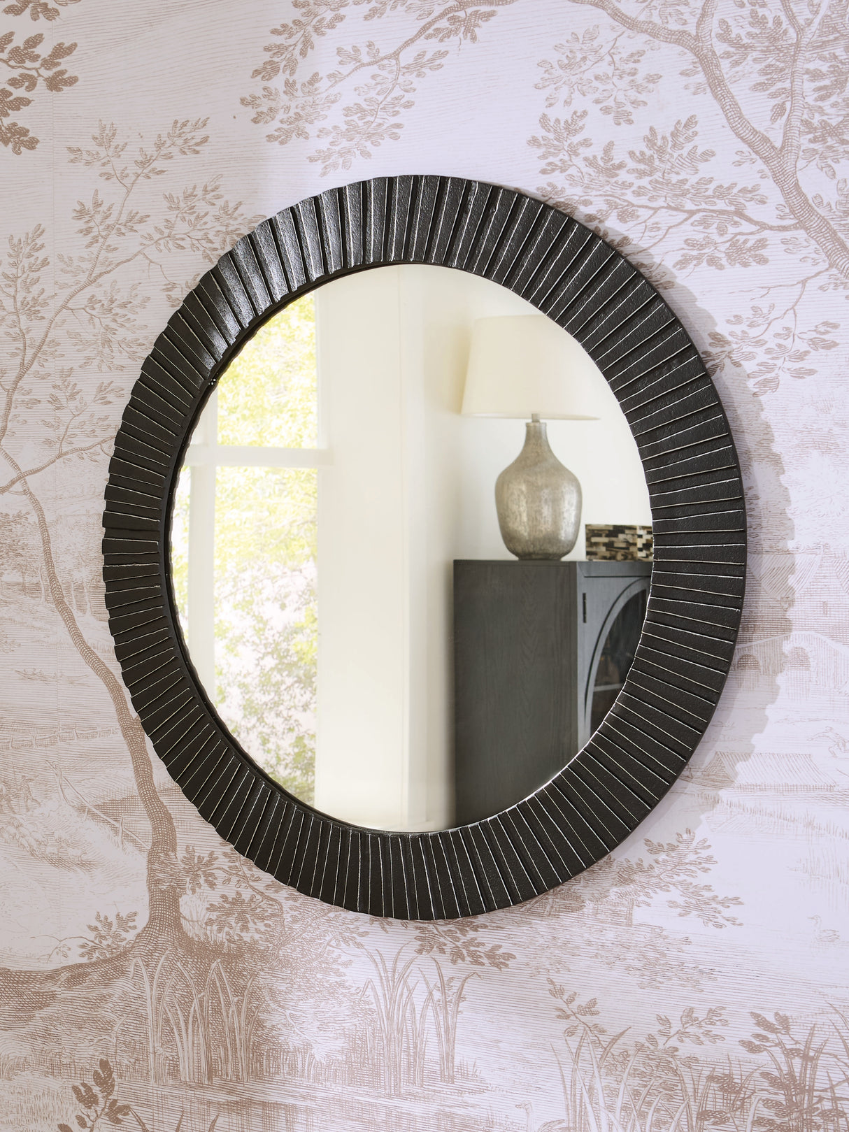Furniture City Biloxi - Ashley Furniture - Ozias Mirror - Accent Mirror / Black - A8010417