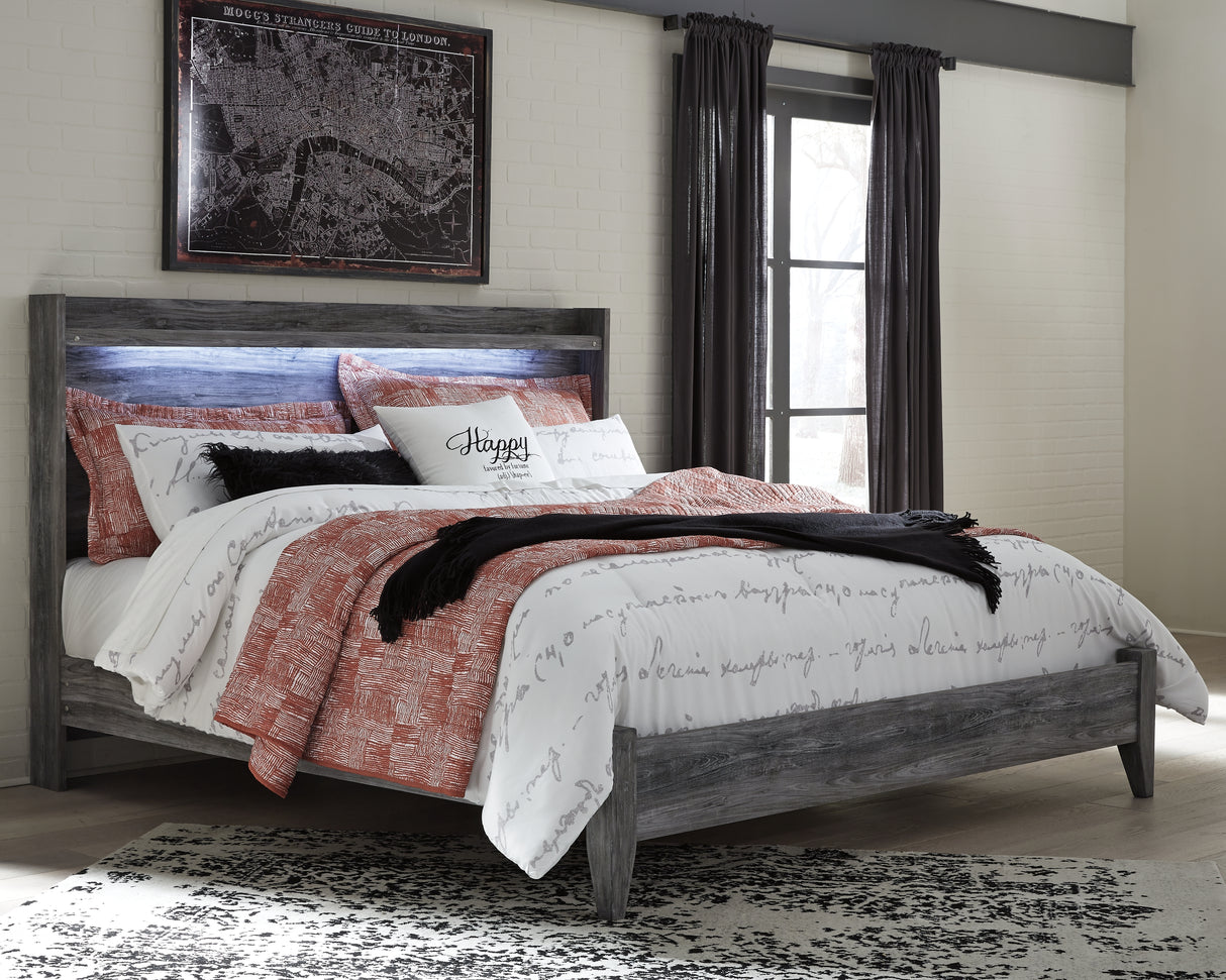 Furniture City Biloxi - Ashley Furniture - Baystorm Bedroom - King Panel Bed / Gray - B221B11