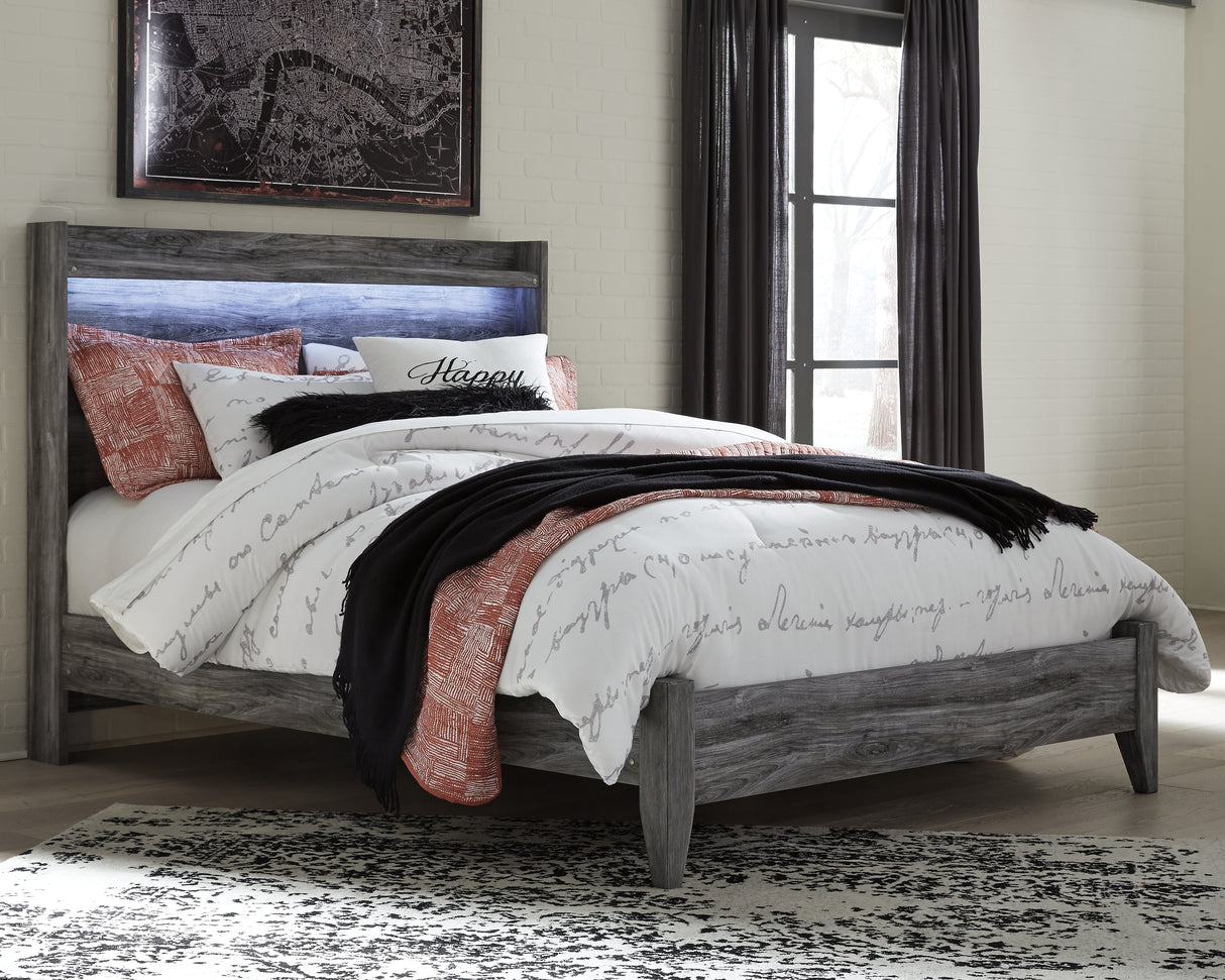 Furniture City Biloxi - Ashley Furniture - Baystorm Bedroom - Queen Panel Bed / Gray - B221B2