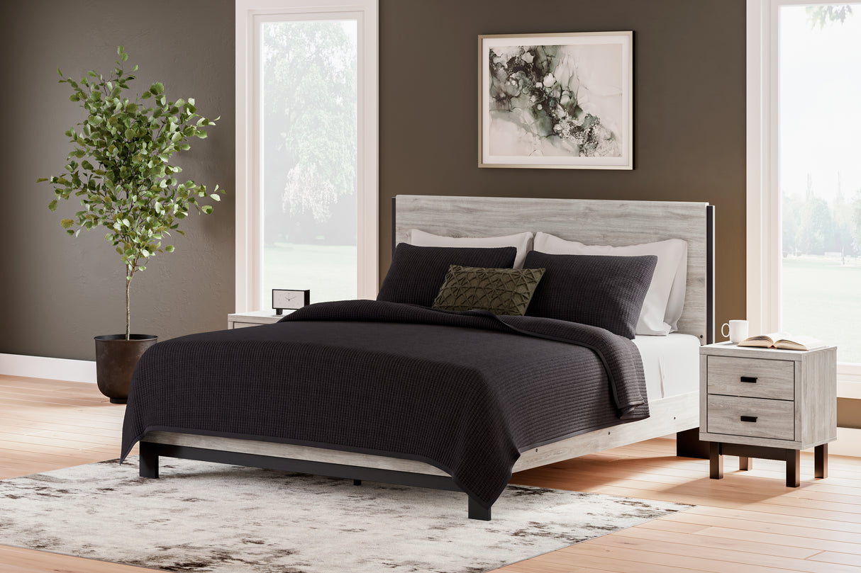 Furniture City Biloxi - Ashley Furniture - Vessalli Bedroom - King Panel Bed / Gray - B1036B7