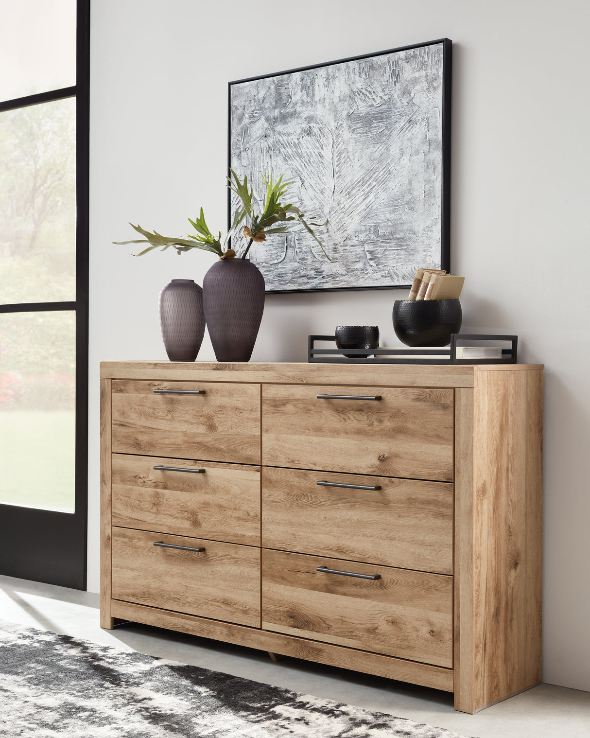 Furniture City Biloxi - Ashley Furniture - Hyanna Bedroom - Six Drawer Dresser / Tan Brown - B1050-31