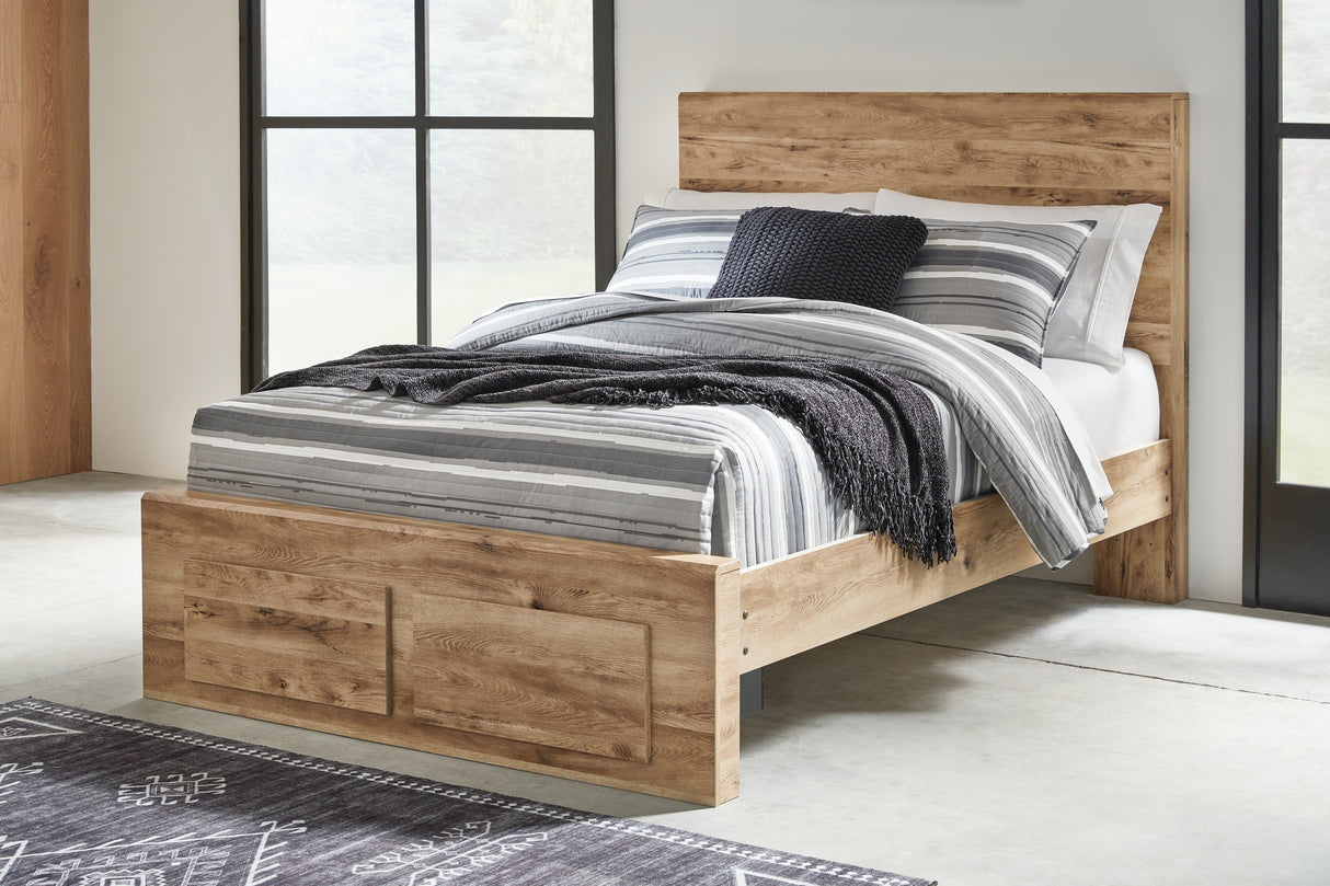 Furniture City Biloxi - Ashley Furniture - Hyanna Bedroom - Full Panel Storage Bed / Tan Brown - B1050B38