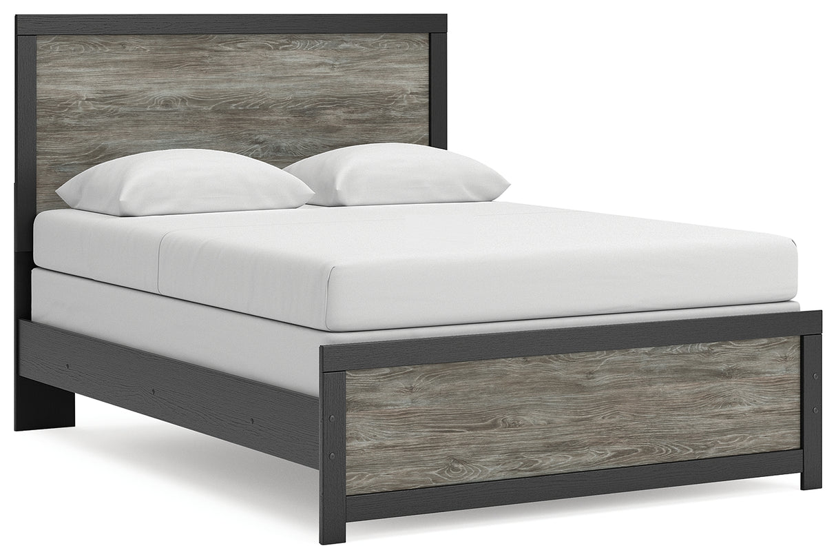Furniture City Biloxi - Ashley Furniture - Broachmyn Bedroom - Queen Panel Bed / Black/Gray - PCB1118B4