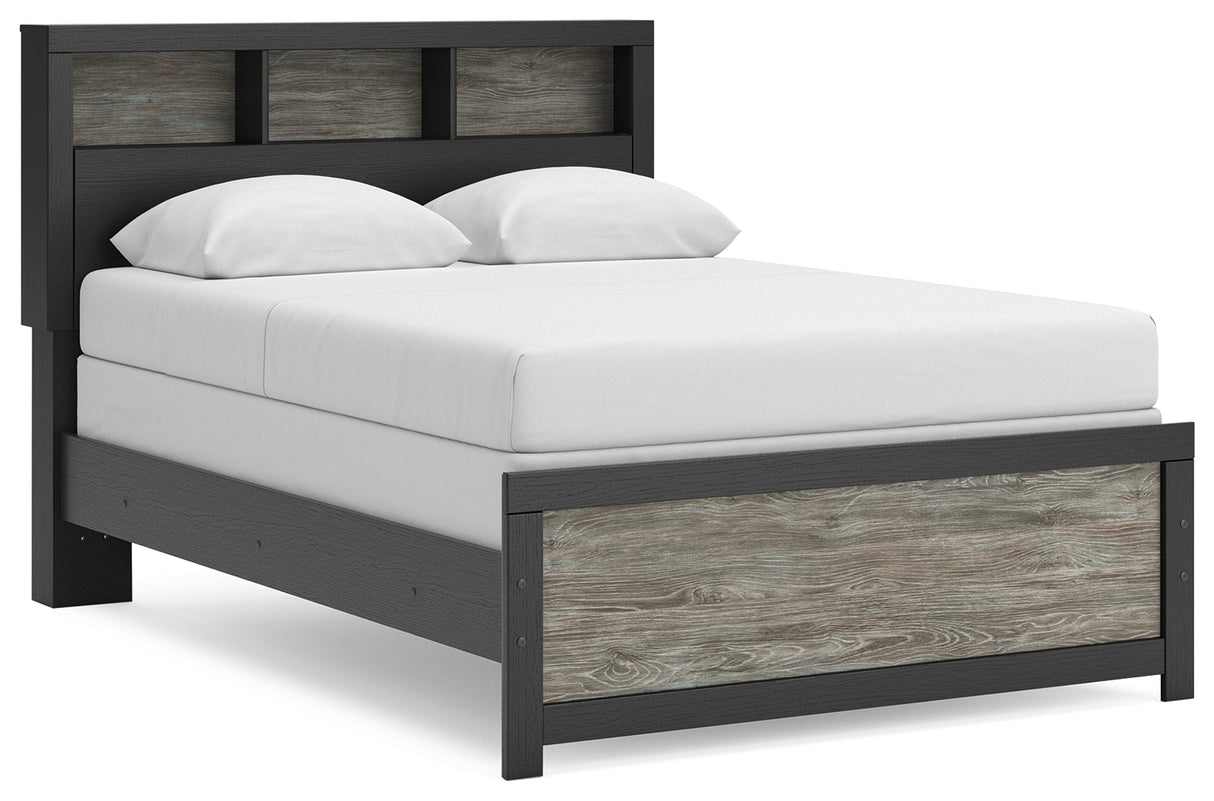 Furniture City Biloxi - Ashley Furniture - Broachmyn Bedroom - Full Bookcase Bed / Black/Gray - PCB1118B13