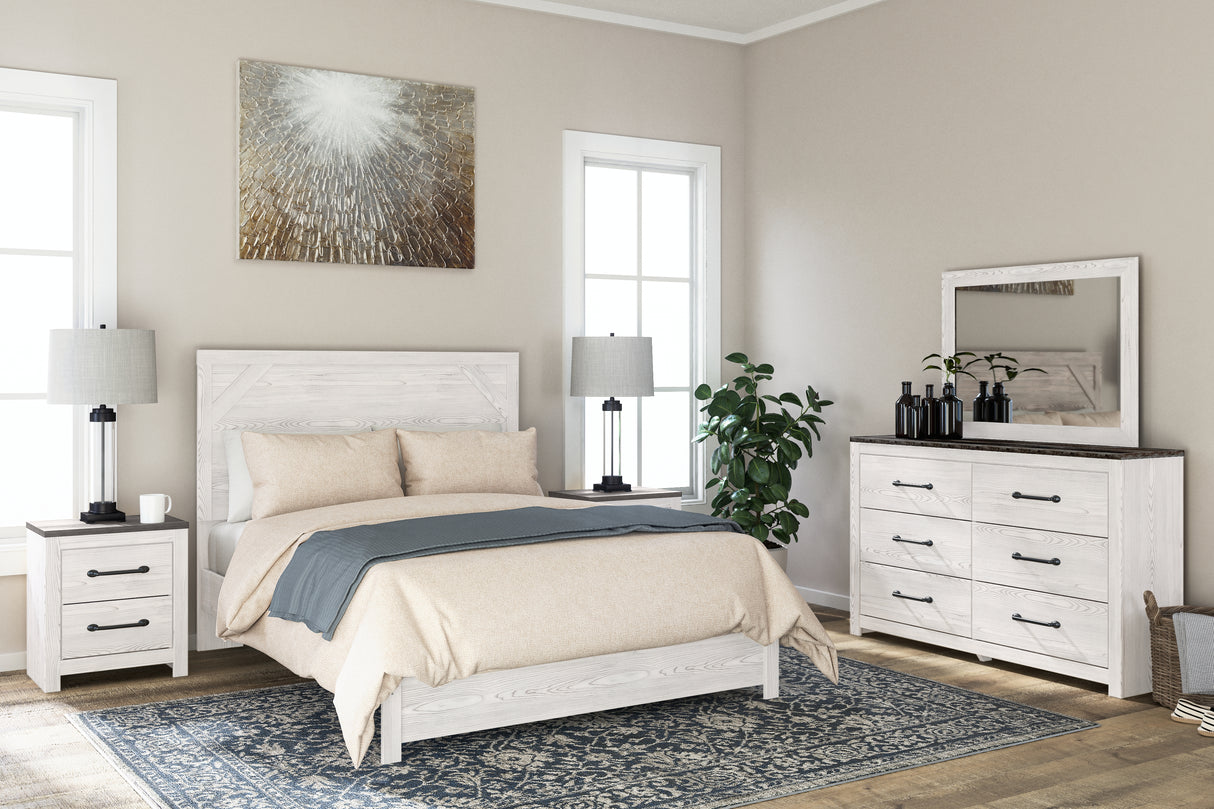 Furniture City Biloxi - Ashley Furniture - Gerridan Bedroom - Six Drawer Dresser / White/Gray - B1190-31