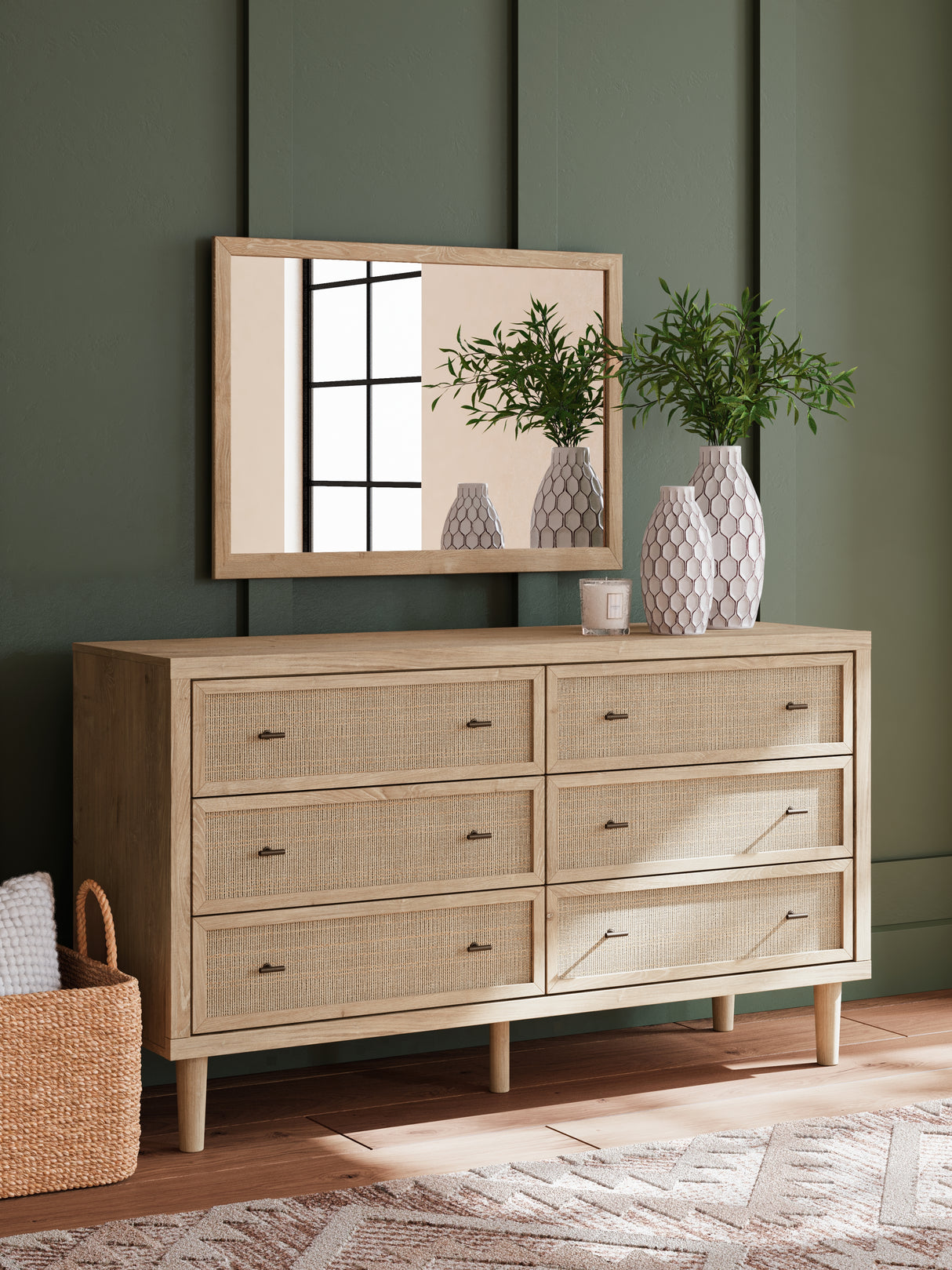 Furniture City Biloxi - Ashley Furniture - Cielden Bedroom - Dresser and Mirror / Two-tone - B1199B1