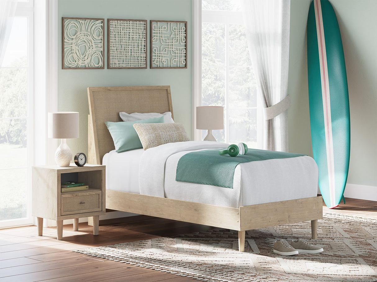Furniture City Biloxi - Ashley Furniture - Cielden Bedroom - Twin Panel Bed / Two-tone - B1199B18