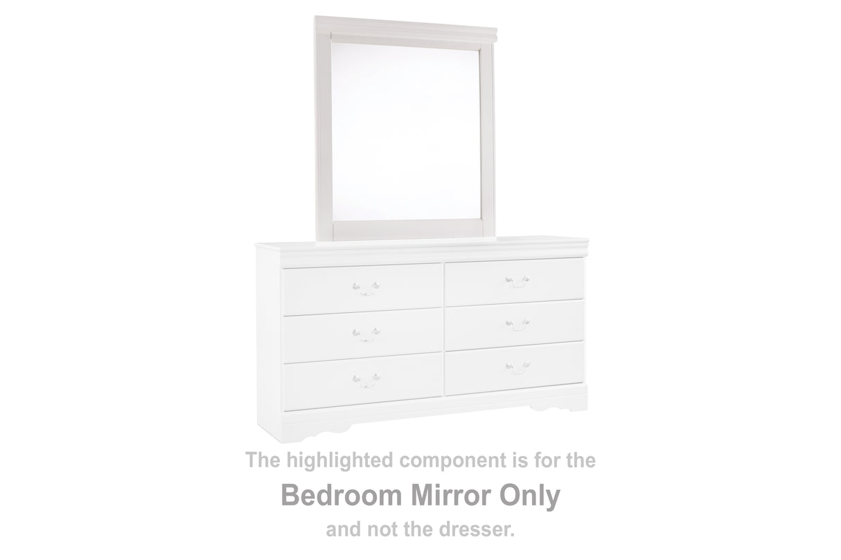 Furniture City Biloxi - Ashley Furniture - Anarasia Bedroom - Bedroom Mirror / White - B129-36