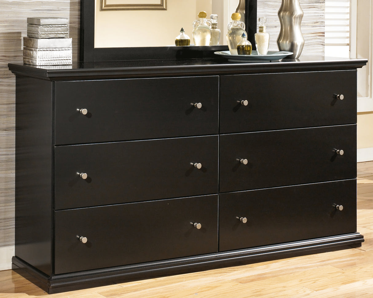Furniture City Biloxi - Ashley Furniture - Maribel Bedroom - King Panel Bed / Black - B138B57
