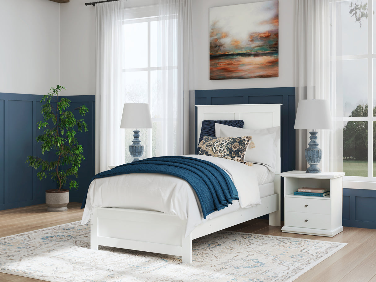 Furniture City Biloxi - Ashley Furniture - Bostwick Shoals Bedroom - Twin Panel Bed / White - B139B41