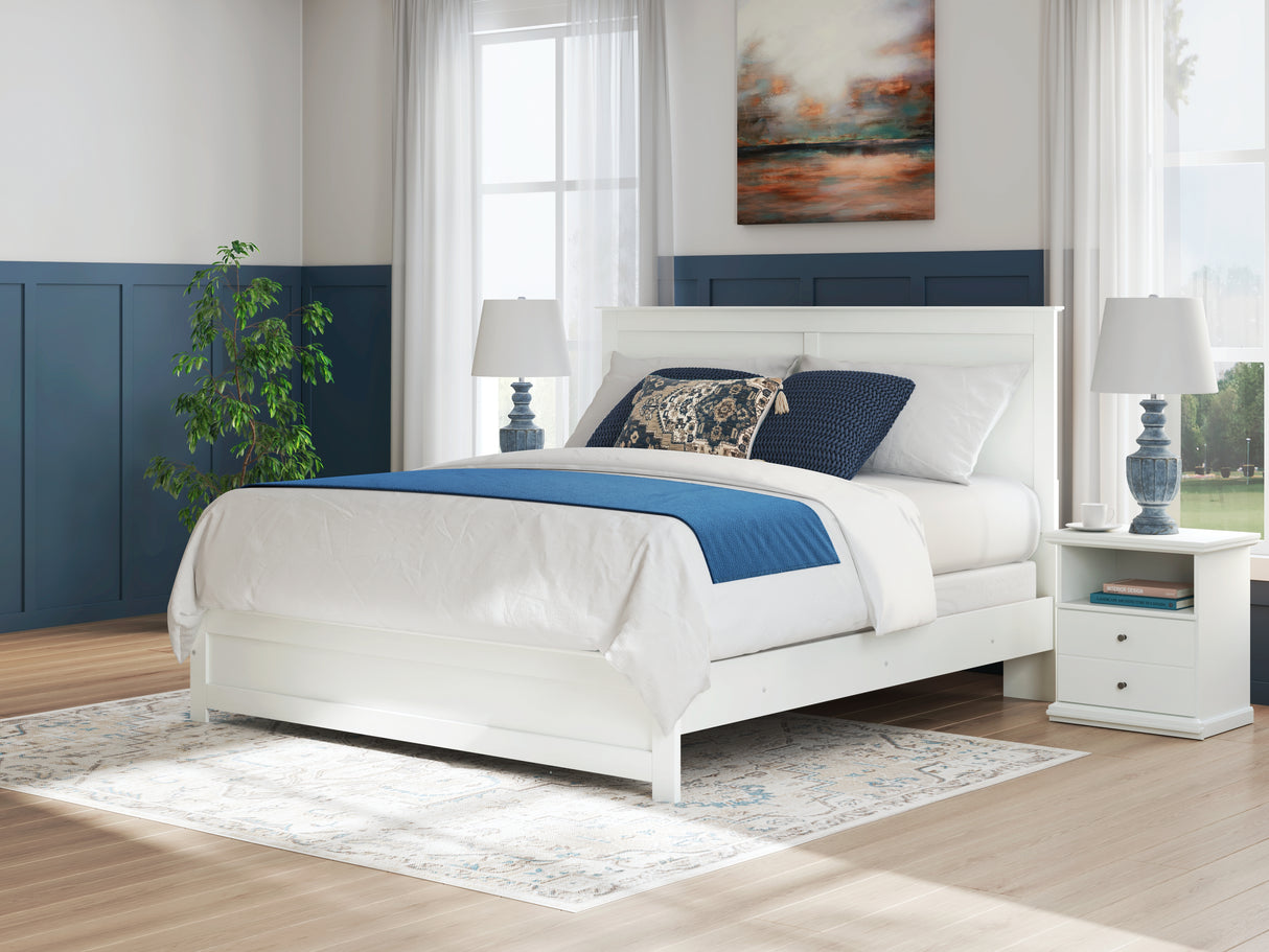 Furniture City Biloxi - Ashley Furniture - Bostwick Shoals Bedroom - King Panel Bed / White - B139B47