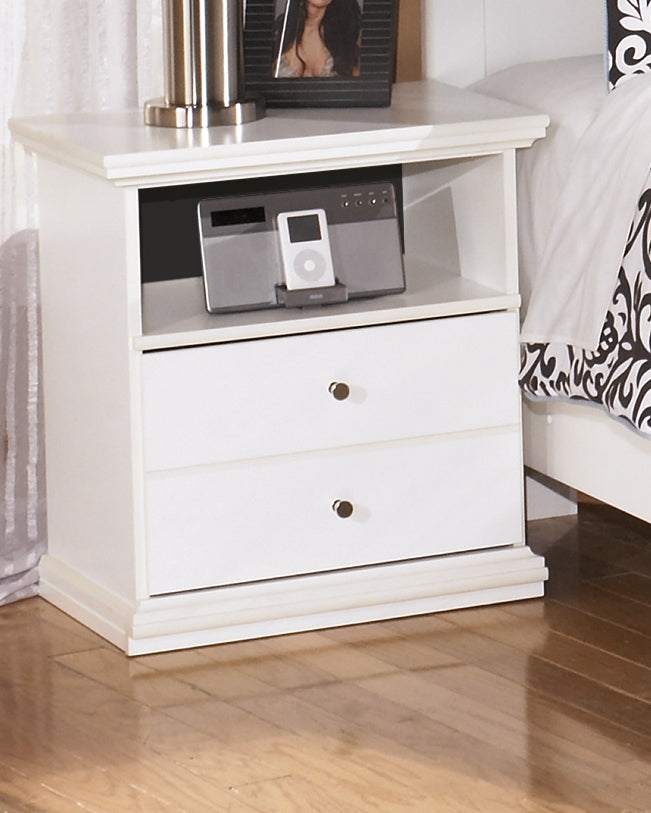 Furniture City Biloxi - Ashley Furniture - Bostwick Shoals Bedroom - One Drawer Night Stand / White - B139-91