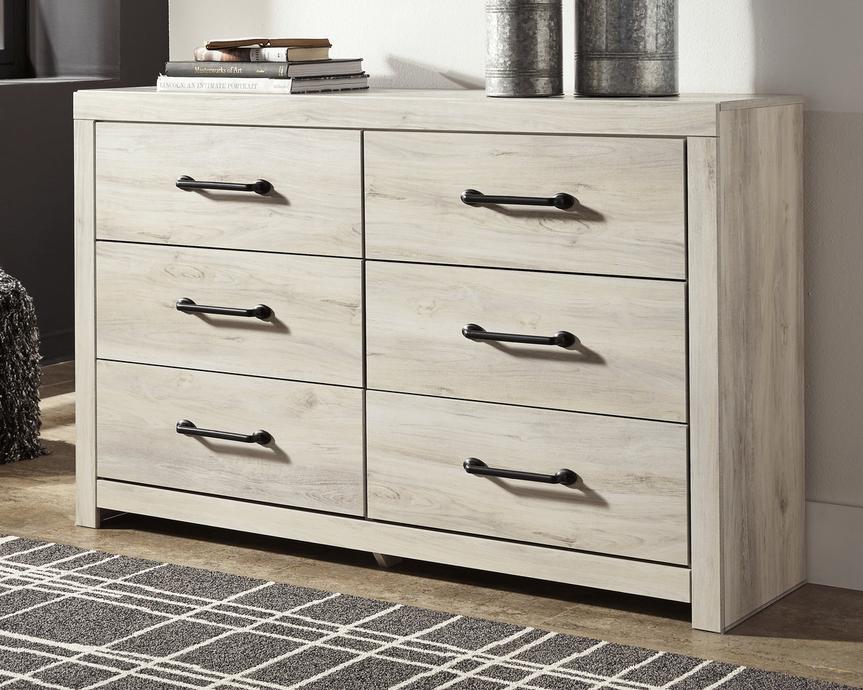 Furniture City Biloxi - Ashley Furniture - Cambeck Bedroom - Six Drawer Dresser / Whitewash - B192-31