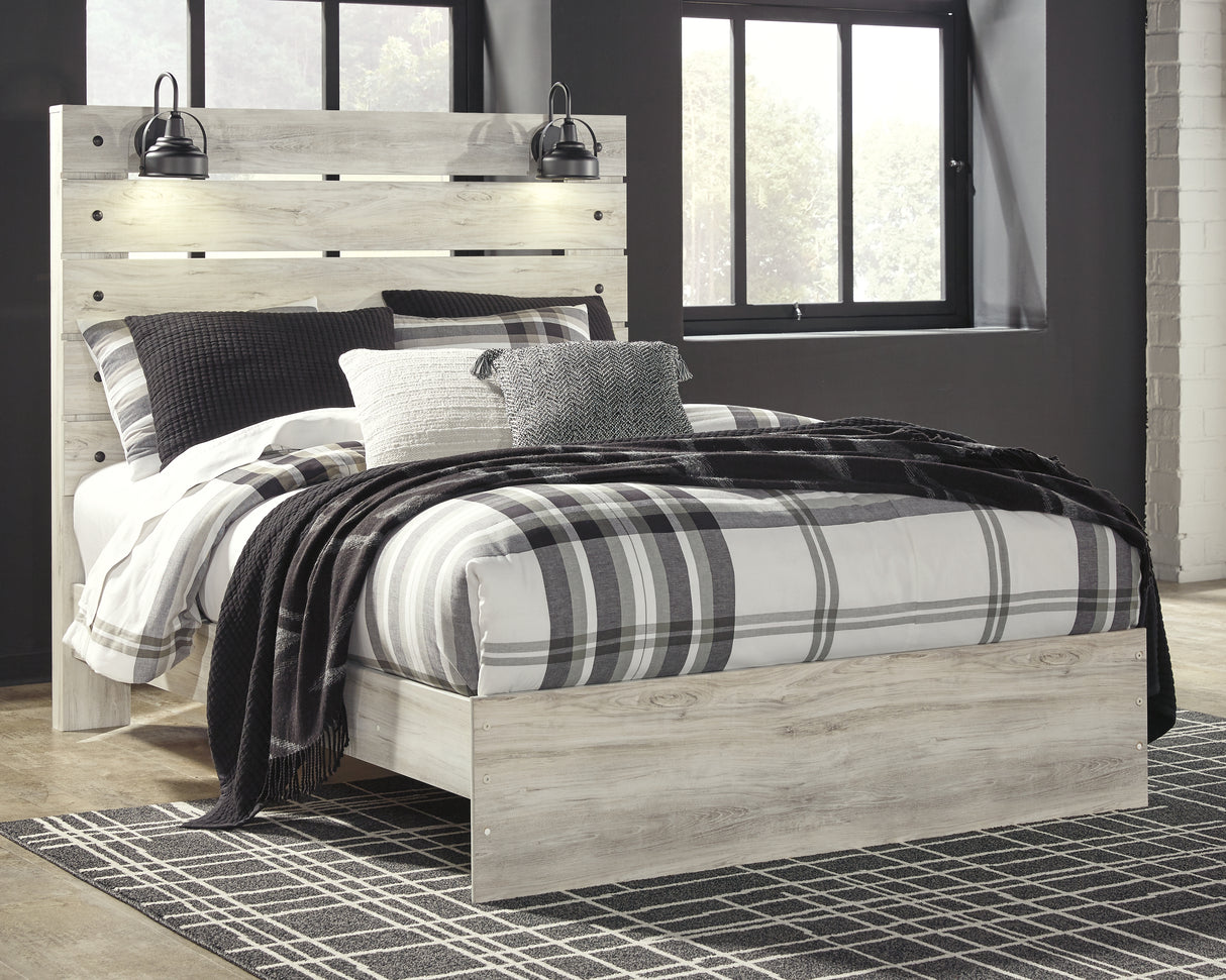 Furniture City Biloxi - Ashley Furniture - Cambeck Bedroom - Queen Panel Bed / Whitewash - B192B4