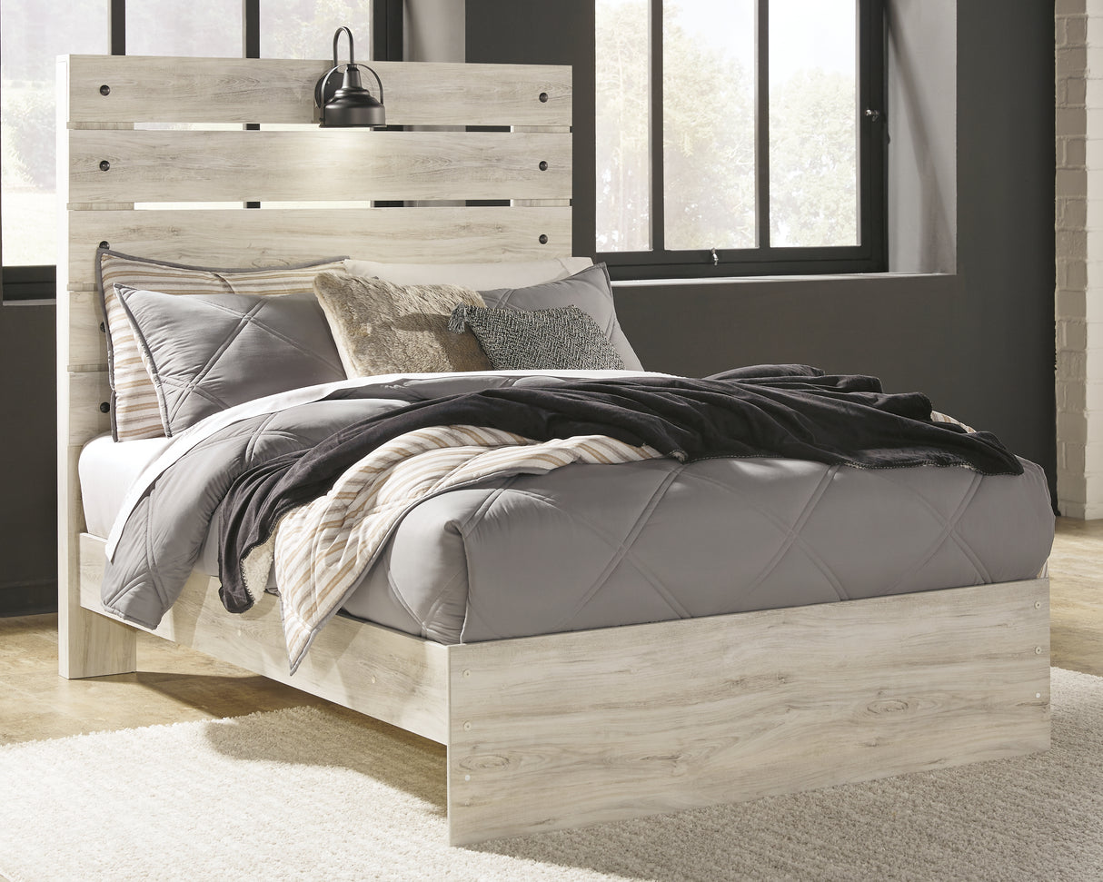 Furniture City Biloxi - Ashley Furniture - Cambeck Bedroom - Full Panel Bed / Whitewash - B192B3