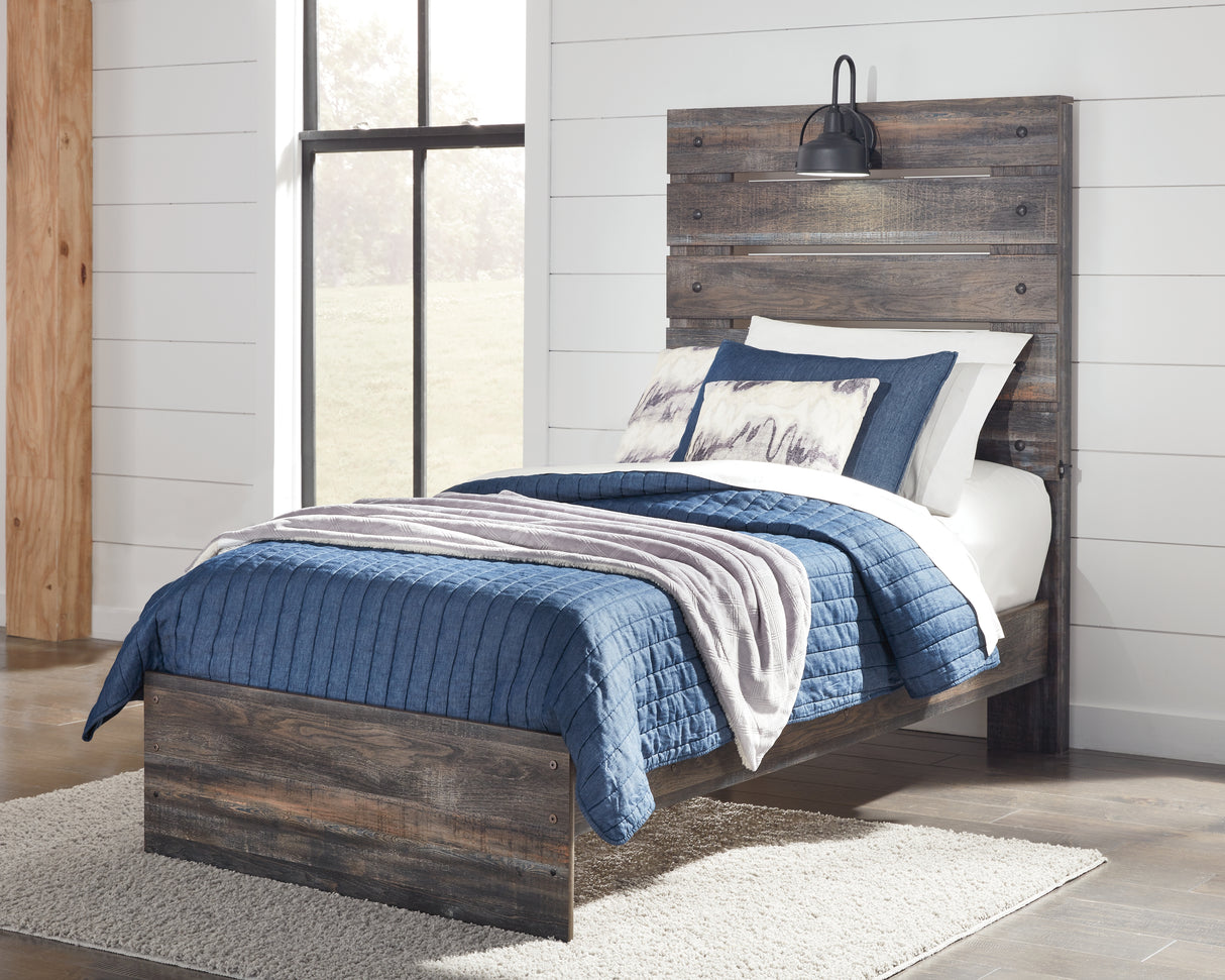 Furniture City Biloxi - Ashley Furniture - Drystan Bedroom - Twin Panel Bed / Multi - B211B2