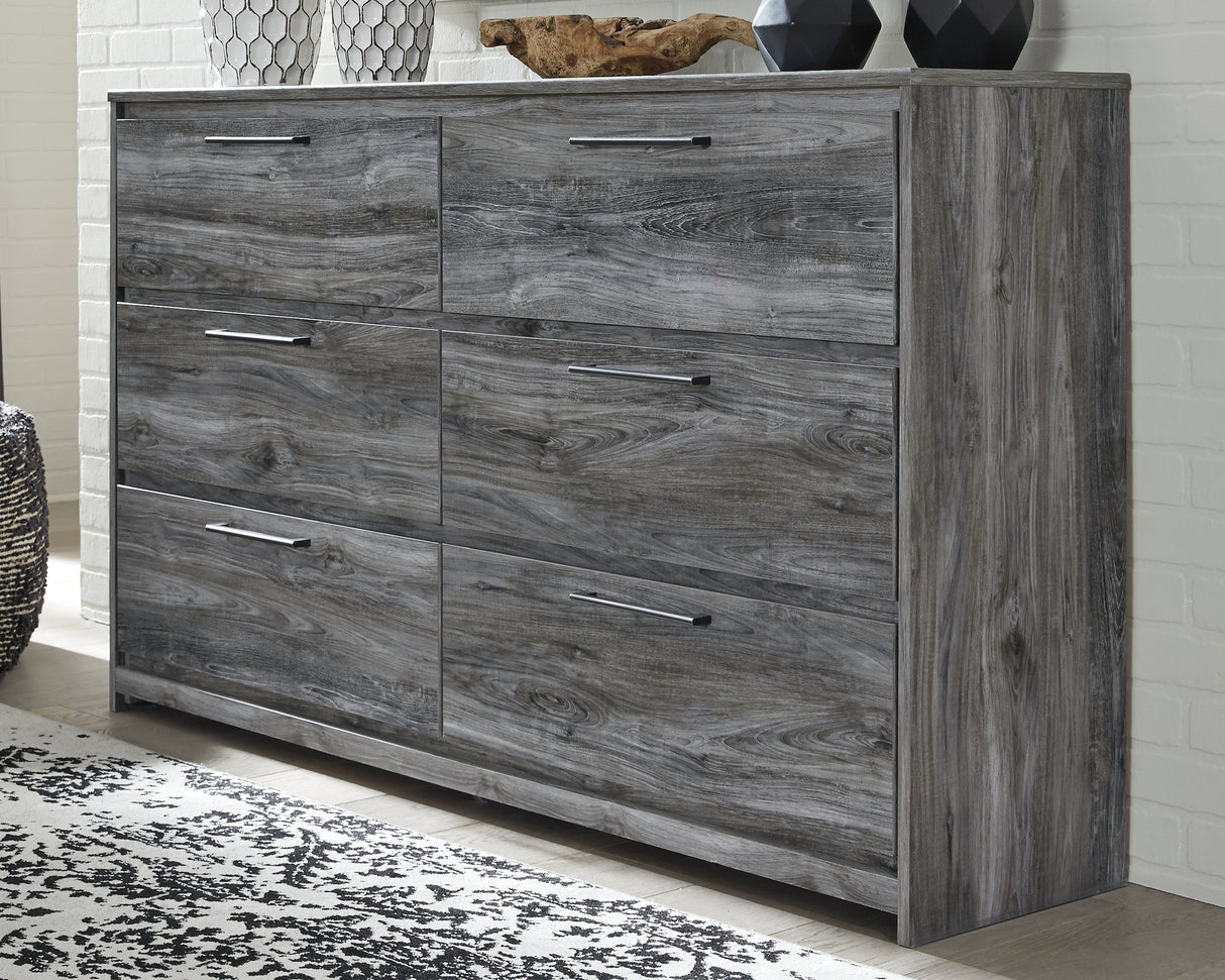 Furniture City Biloxi - Ashley Furniture - Baystorm Bedroom - Six Drawer Dresser / Gray - B221-31