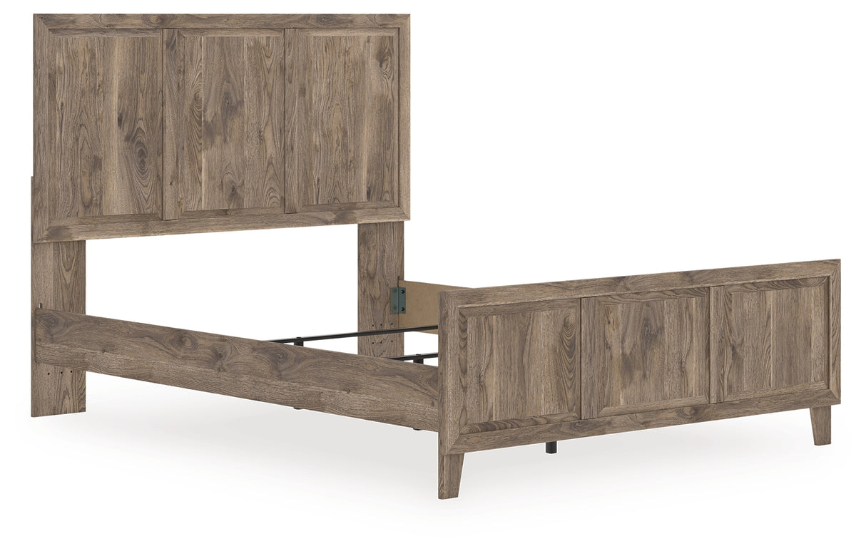 Furniture City Biloxi - Ashley Furniture - Rusticott Bedroom - Queen Panel Bed / Brown - PCB2260B2