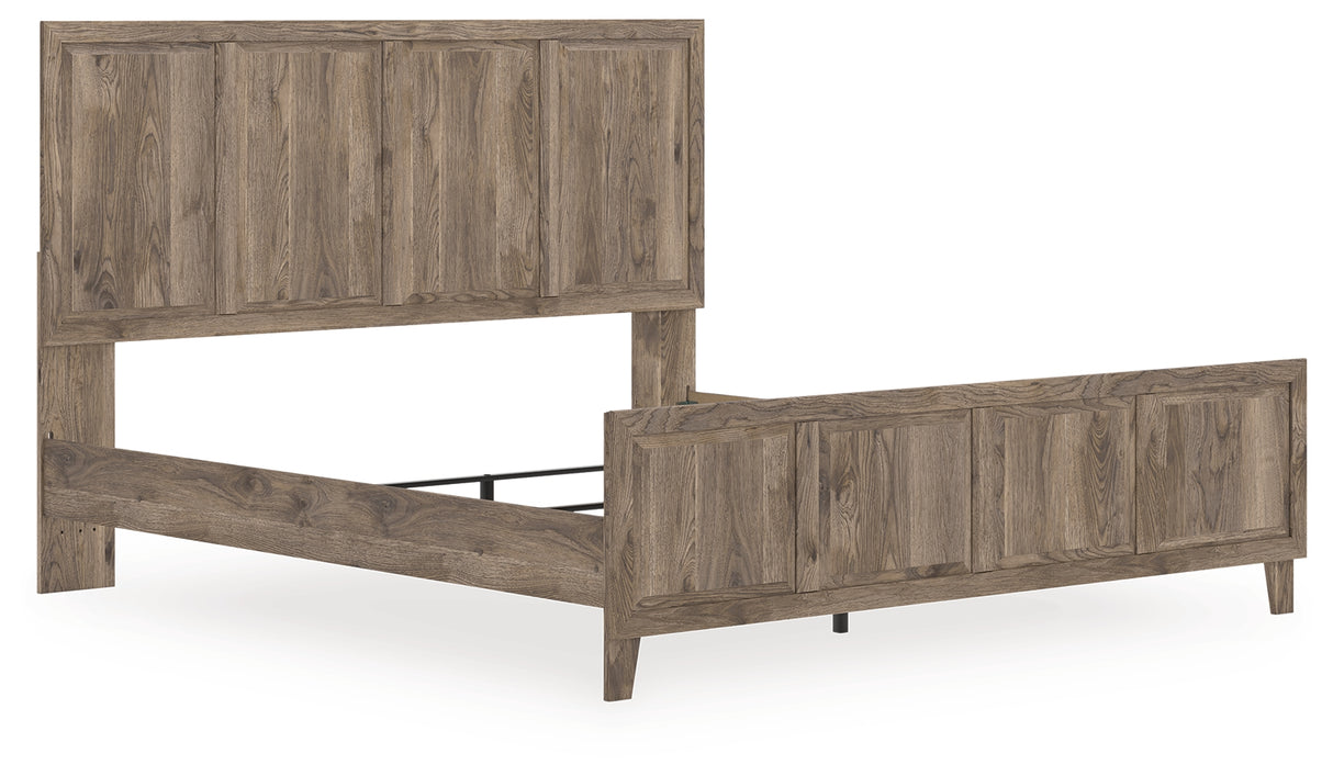 Furniture City Biloxi - Ashley Furniture - Rusticott Bedroom - King Panel Bed / Brown - PCB2260B6
