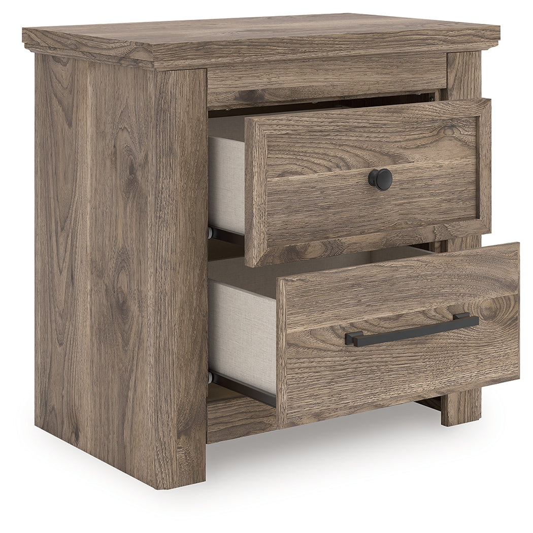 Furniture City Biloxi - Ashley Furniture - Rusticott Bedroom - Two Drawer Night Stand / Brown - PCB2260-92