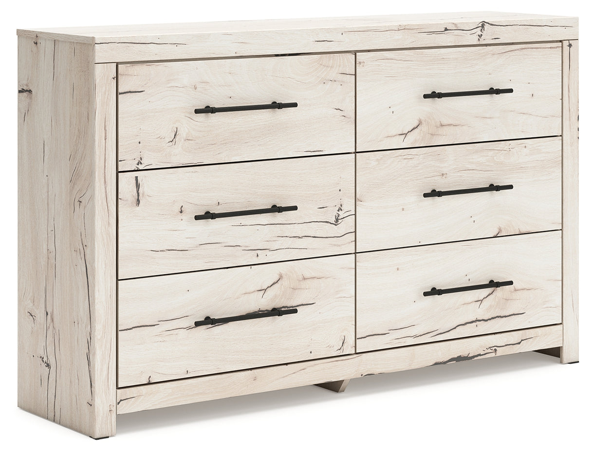Furniture City Biloxi - Ashley Furniture - Lawroy Bedroom - Six Drawer Dresser / Light Natural - B2310-31