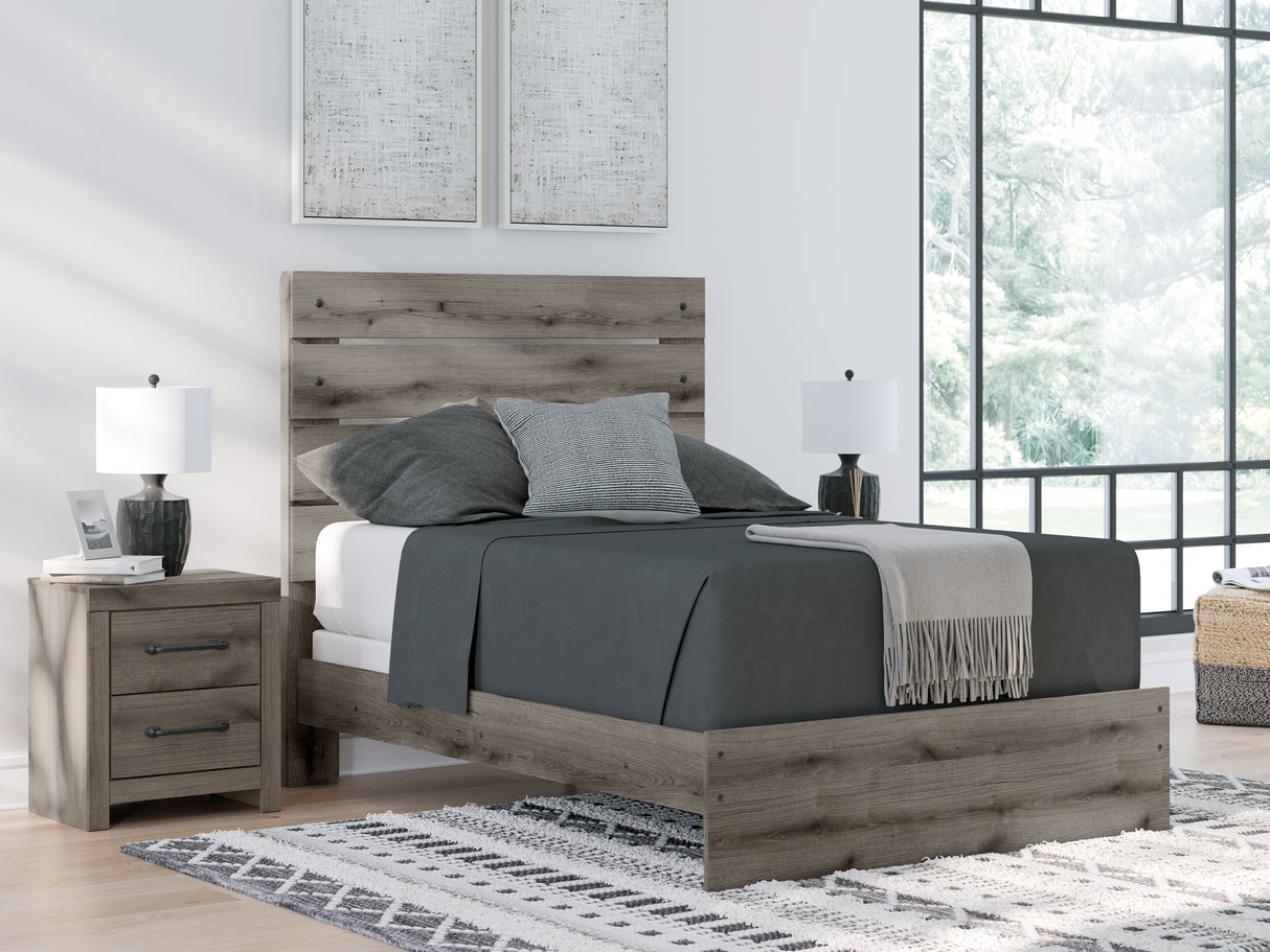 Furniture City Biloxi - Ashley Furniture - Graystorm Bedroom - Full Panel Bed / Brown Gray - PCB2405B13