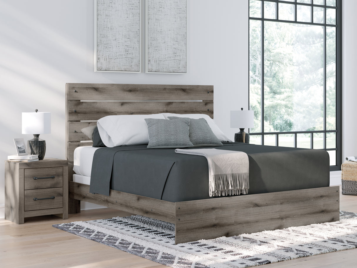 Furniture City Biloxi - Ashley Furniture - Graystorm Bedroom - King Panel Bed / Brown Gray - PCB2405B8