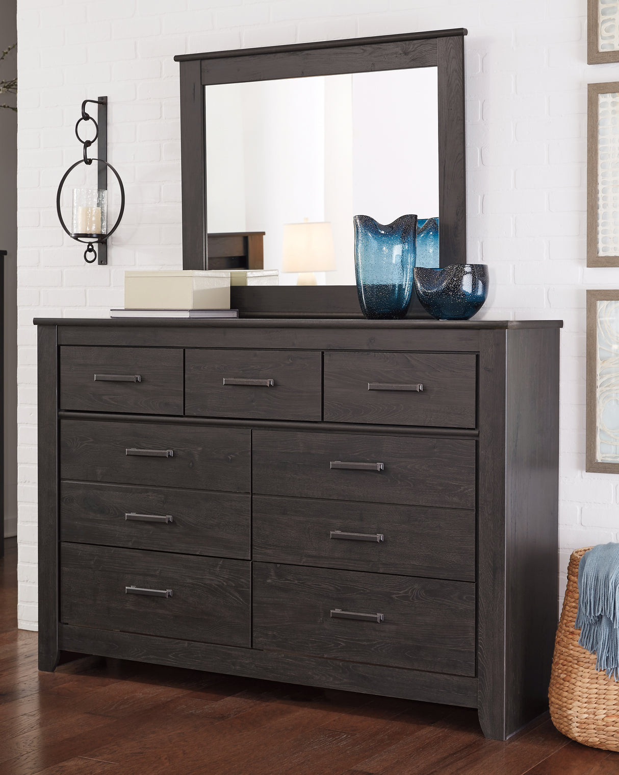 Furniture City Biloxi - Ashley Furniture - Brinxton Bedroom - Full Panel Bed / Charcoal - B249B5