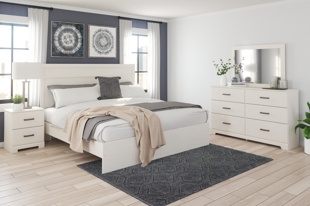 Furniture City Biloxi - Ashley Furniture - Stelsie Bedroom - Twin Panel Bed / White - B2588B12