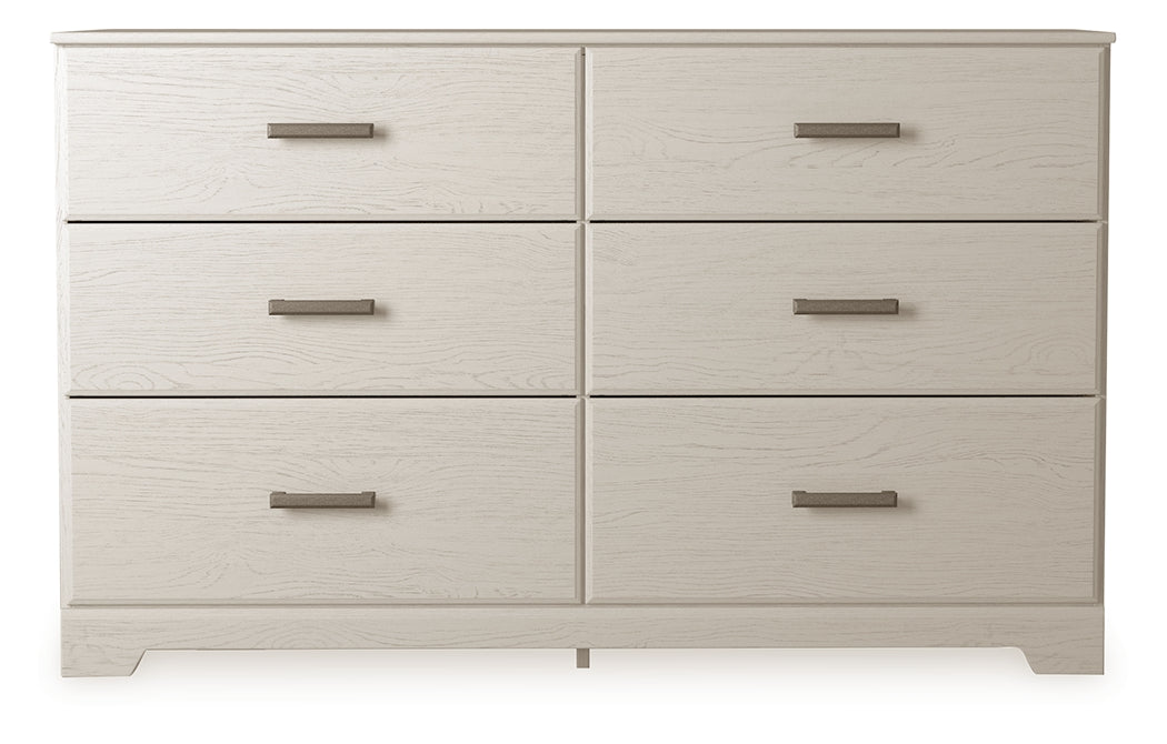 Furniture City Biloxi - Ashley Furniture - Stelsie Bedroom - Six Drawer Dresser / White - B2588-31