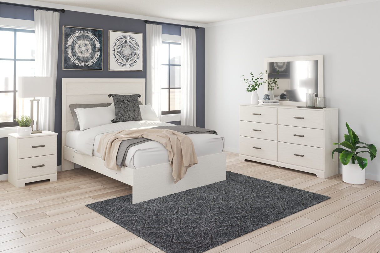 Furniture City Biloxi - Ashley Furniture - Stelsie Bedroom - Dresser and Mirror / White - B2588B1