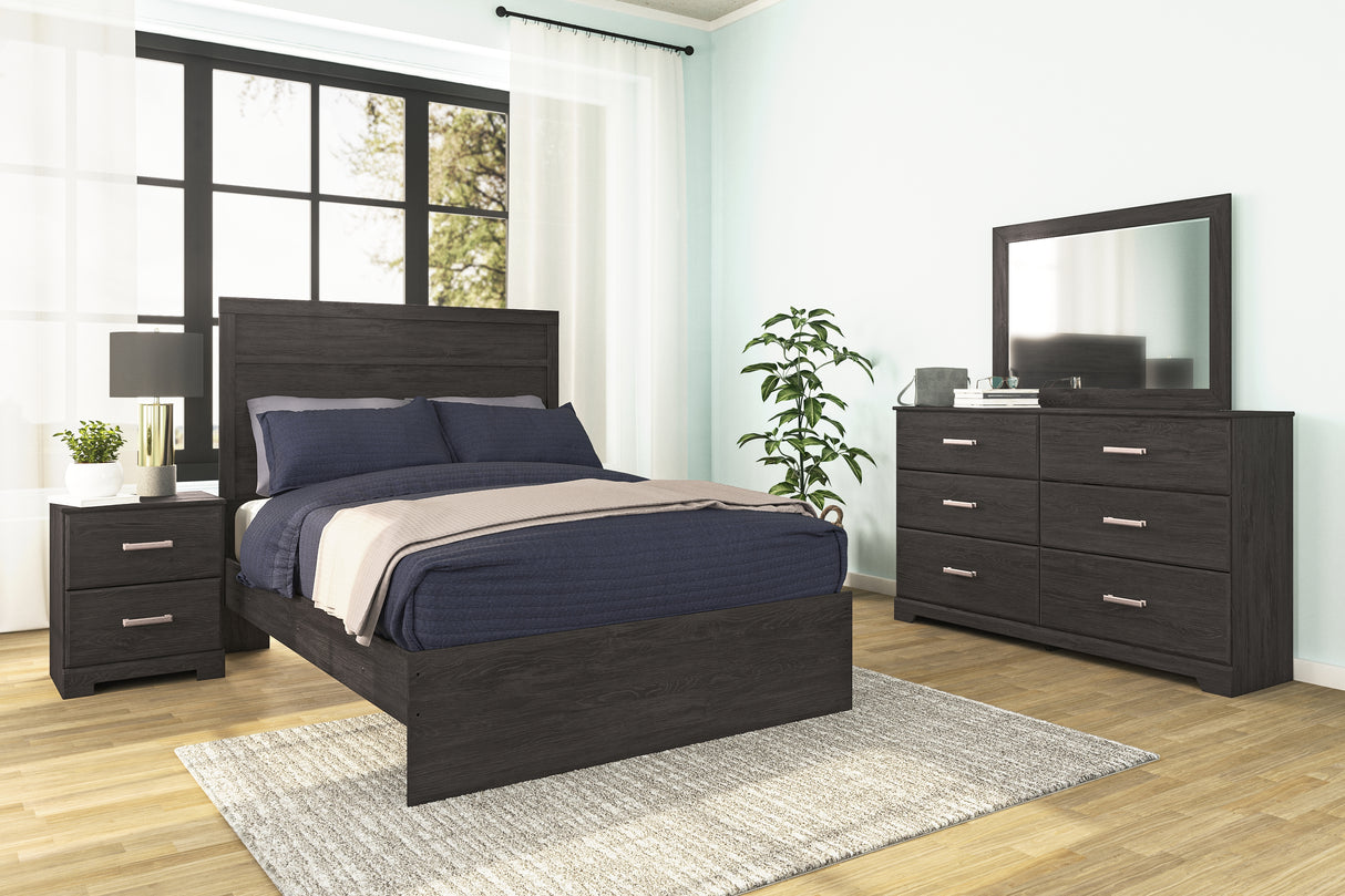 Furniture City Biloxi - Ashley Furniture - Belachime Bedroom - Dresser and Mirror / Charcoal - B2589B1
