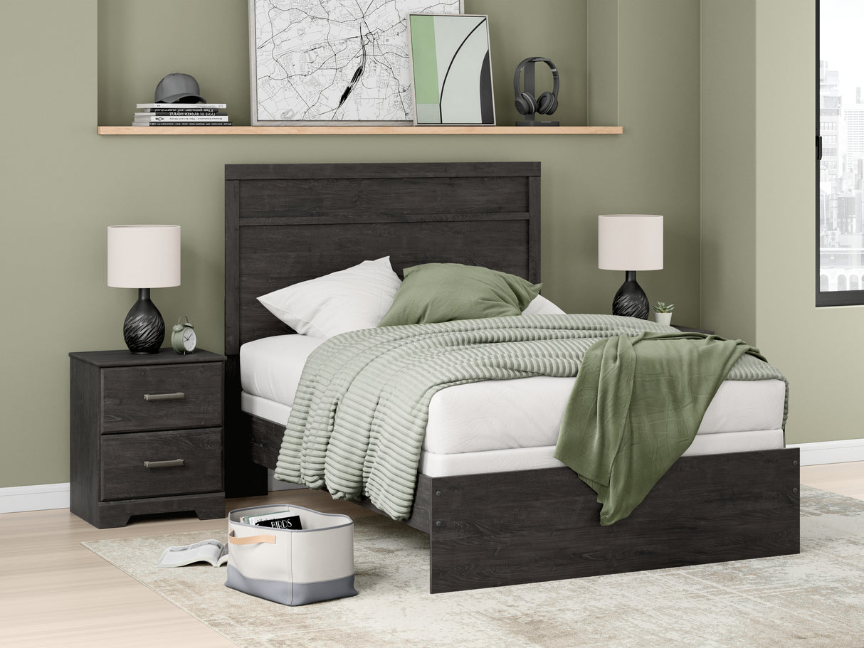 Furniture City Biloxi - Ashley Furniture - Belachime Bedroom - Full Panel Bed / Charcoal - B2589B5