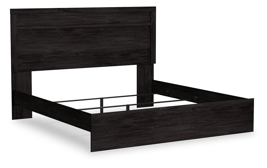Furniture City Biloxi - Ashley Furniture - Belachime Bedroom - King Panel Bed / Charcoal - B2589B4