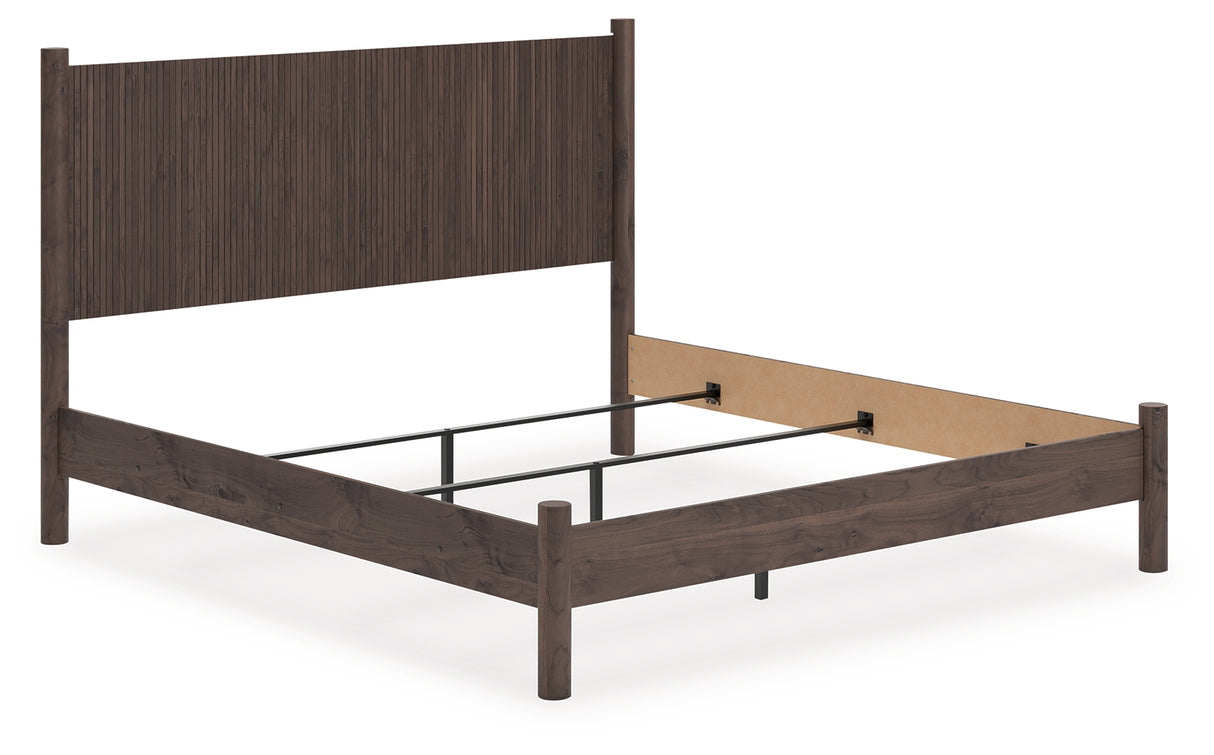 Furniture City Biloxi - Ashley Furniture - Pamytta Bedroom - King Panel Bed / Brown - PCB2614B26