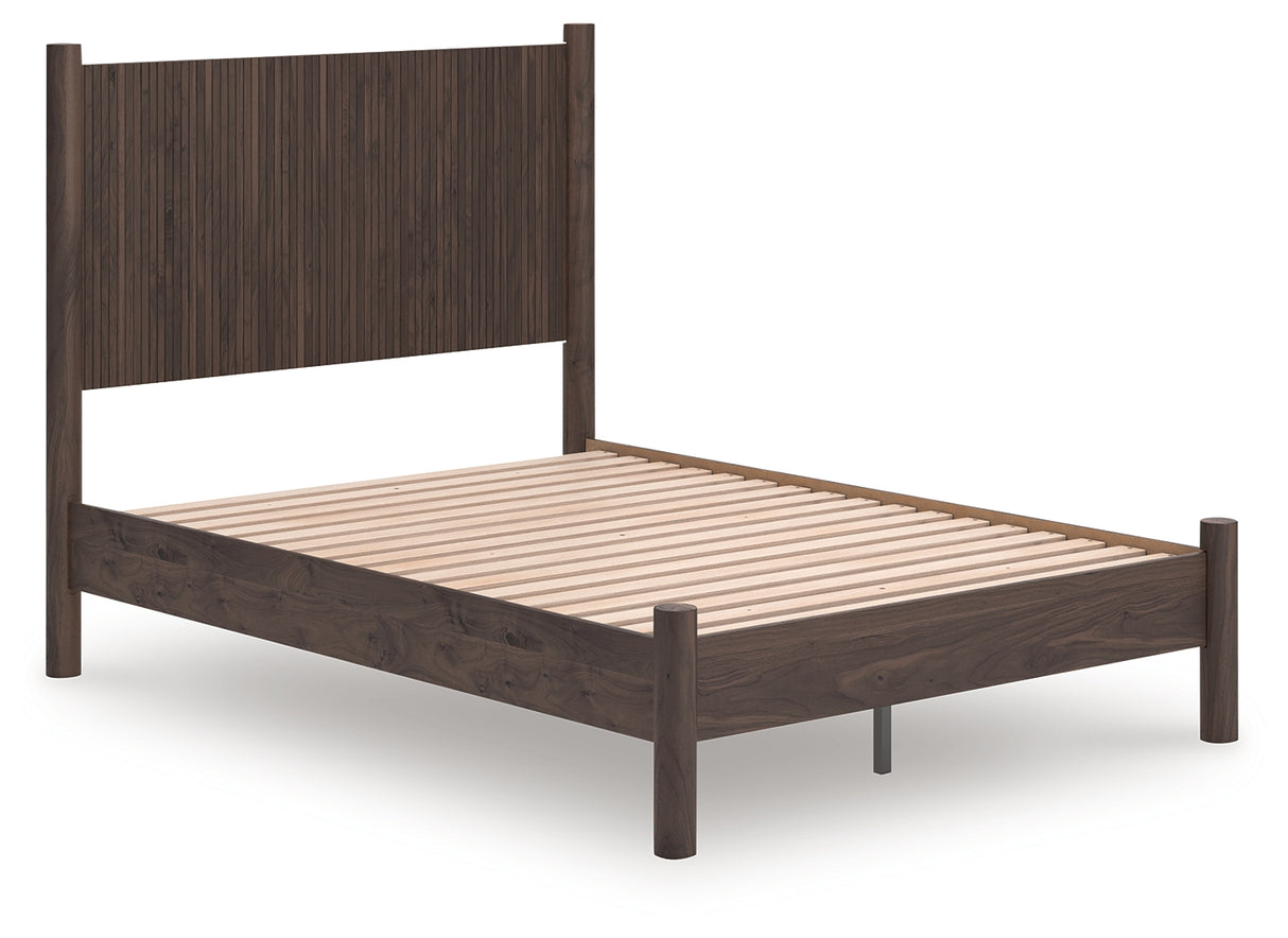 Furniture City Biloxi - Ashley Furniture - Pamytta Bedroom - Full Panel Platform Bed / Brown - PCB2614B4